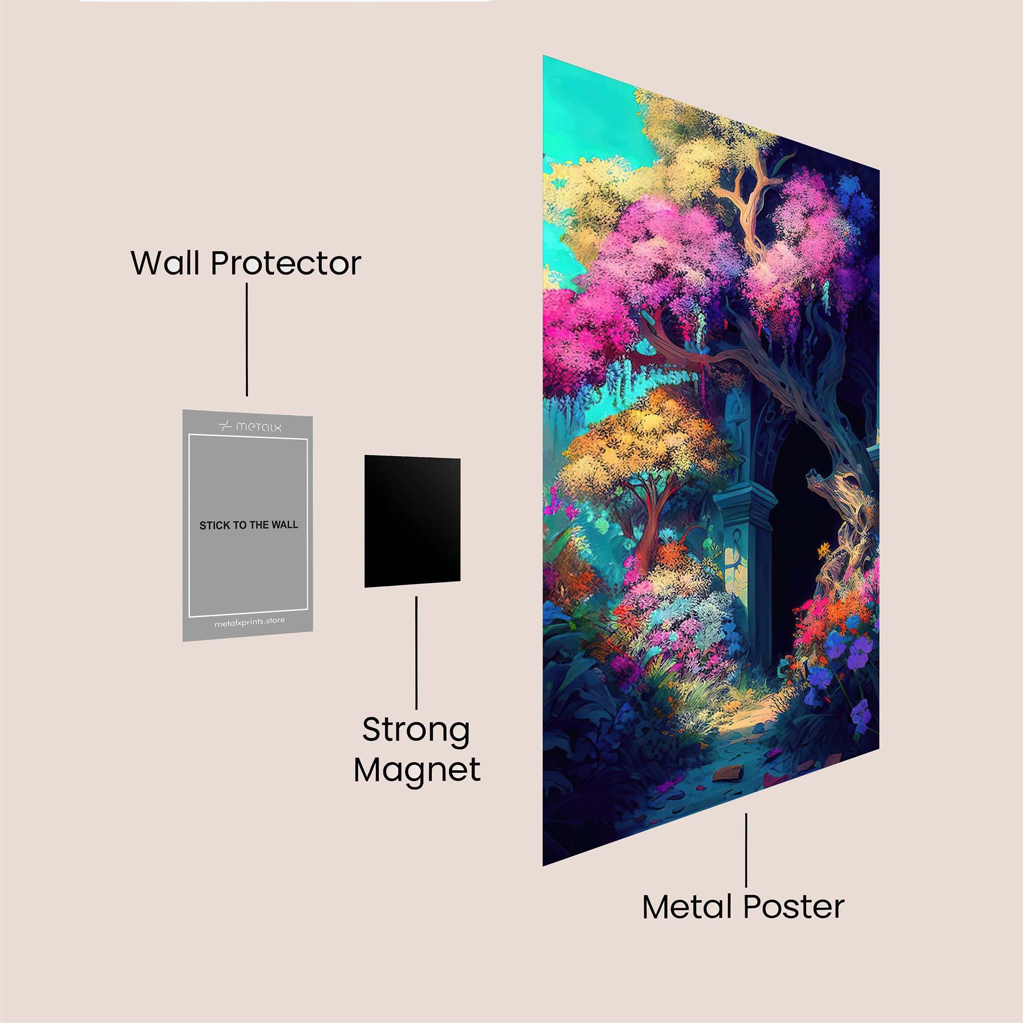 Enchanted Whimsy Safe Wall Magnetic / M