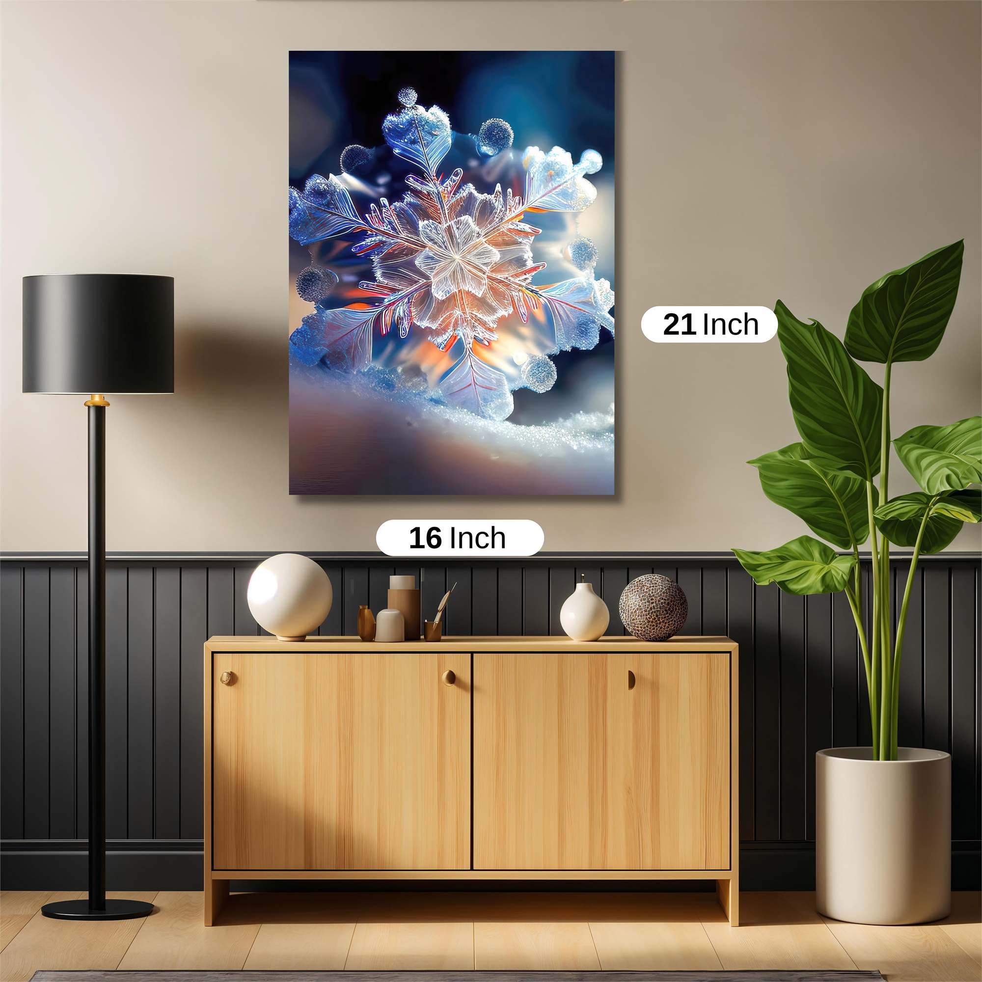 Snowflake Radiance Safe Wall Magnetic / M