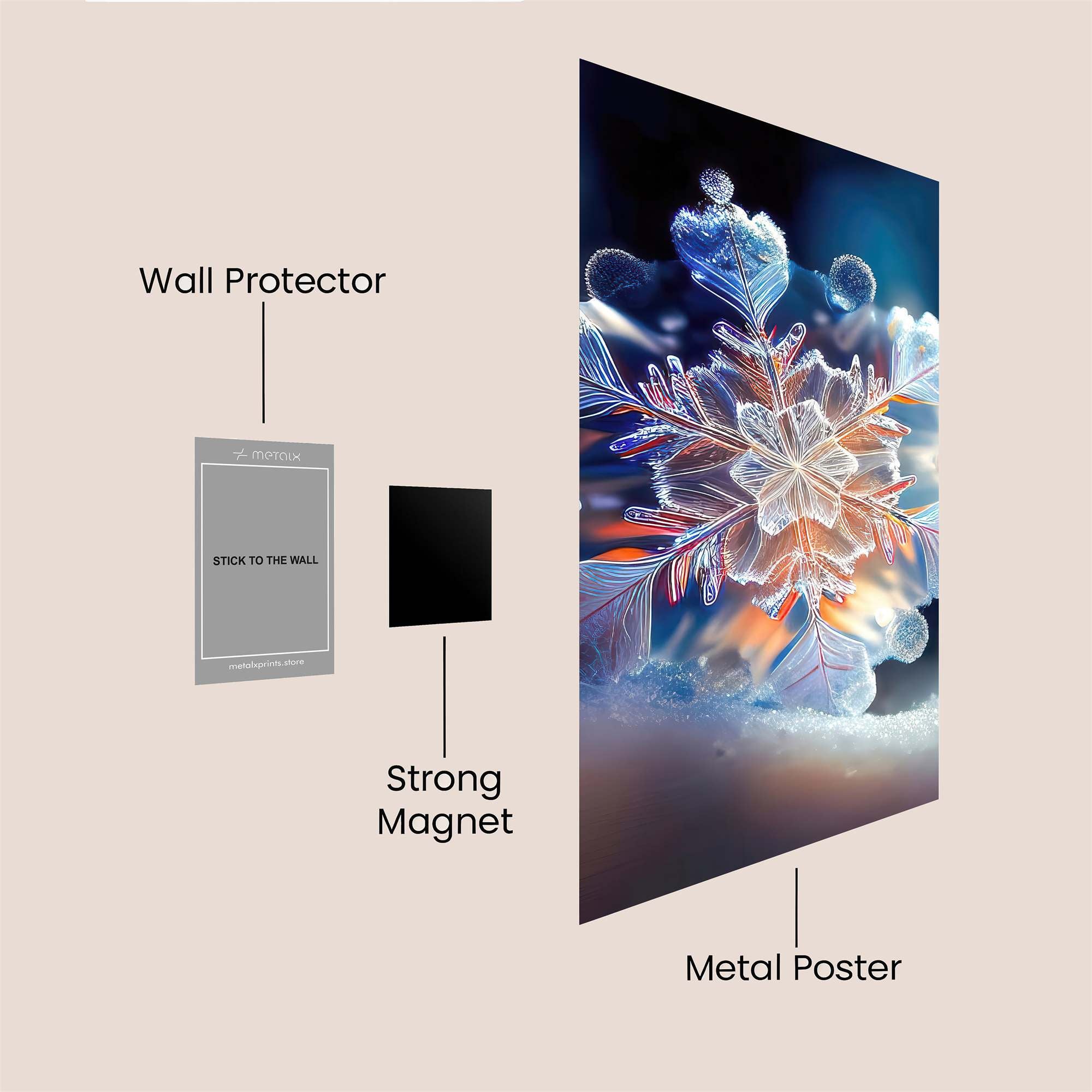 Snowflake Radiance Safe Wall Magnetic / M