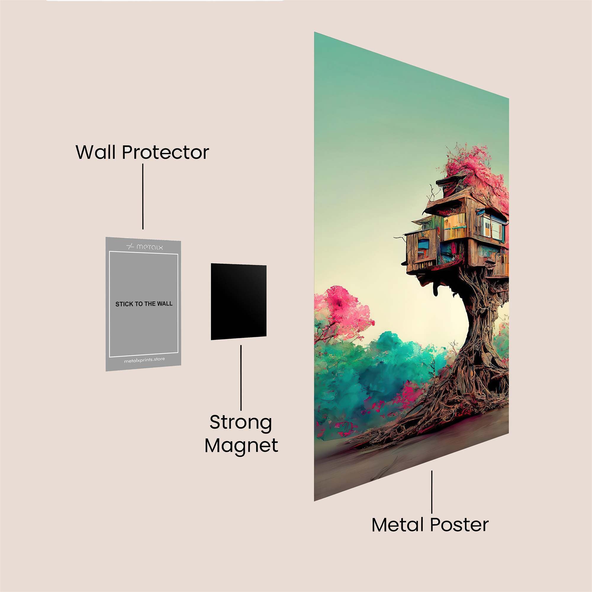 Treehouse Dream Safe Wall Magnetic / M