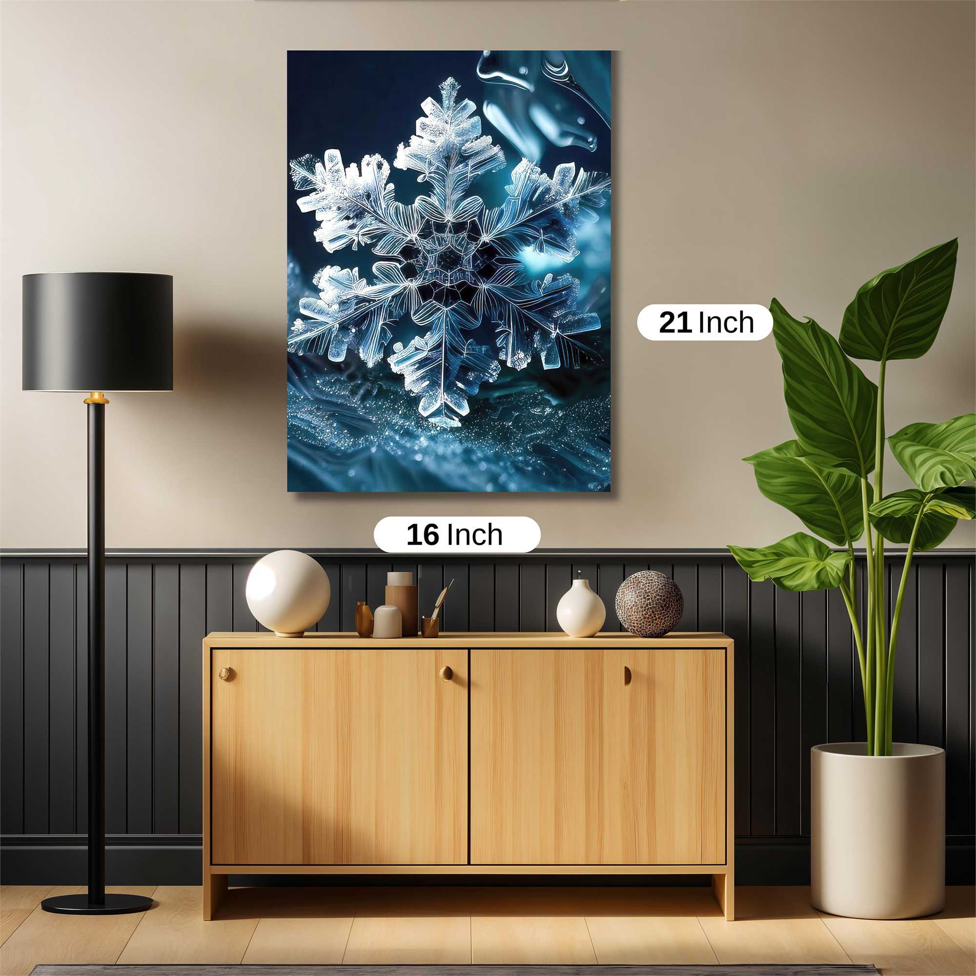 Snowflake Serenity Safe Wall Magnetic / M