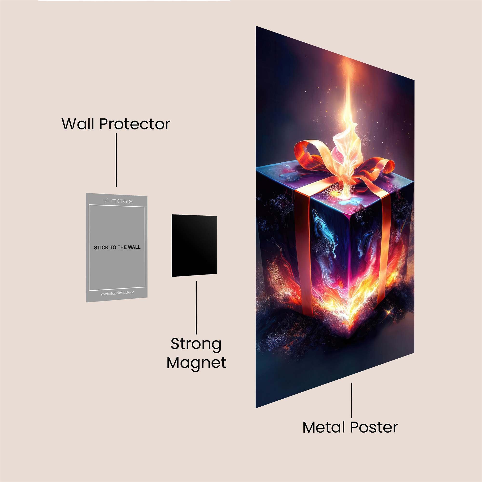Mystic Blaze Safe Wall Magnetic / M