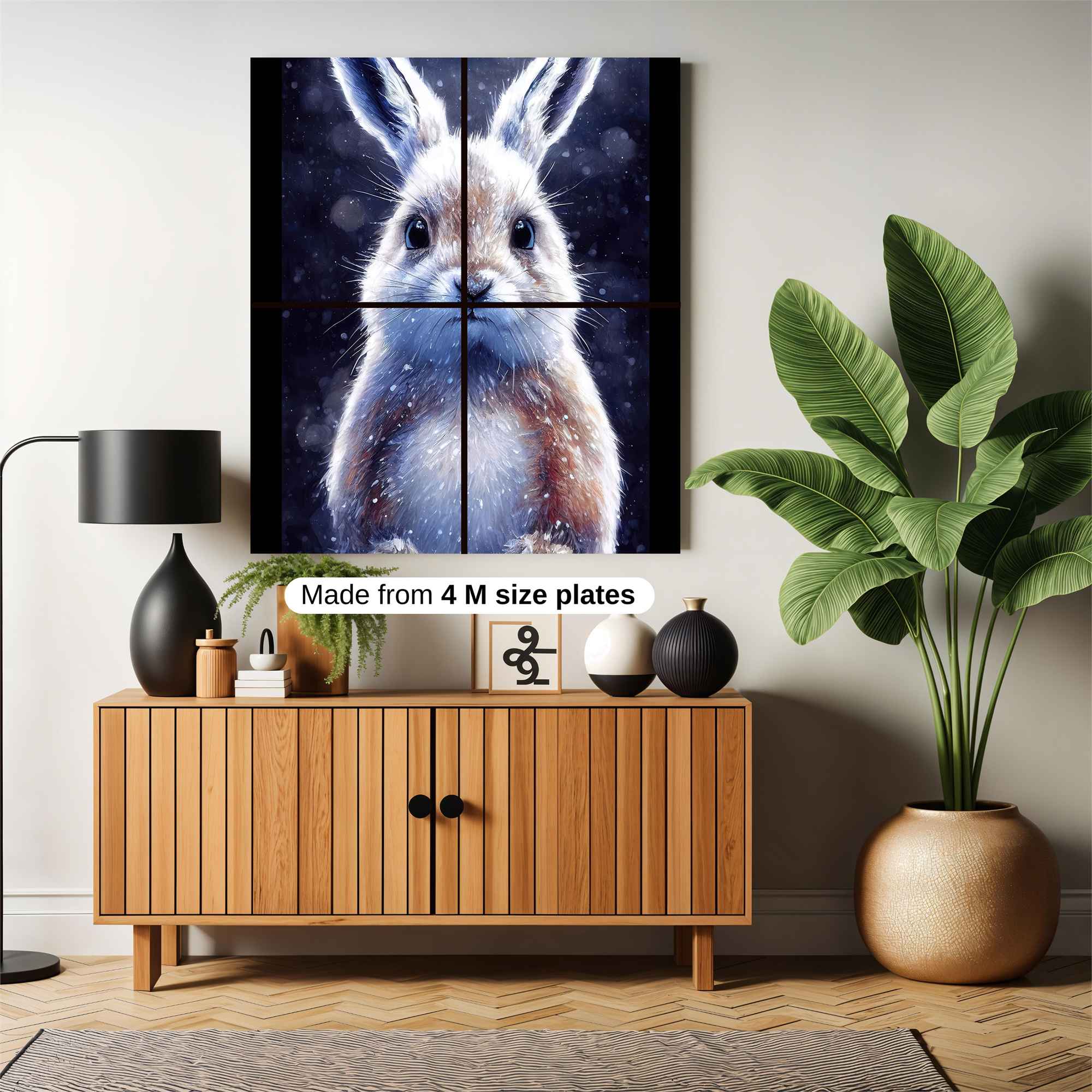 Moonlit Rabbit Safe Wall Magnetic / M