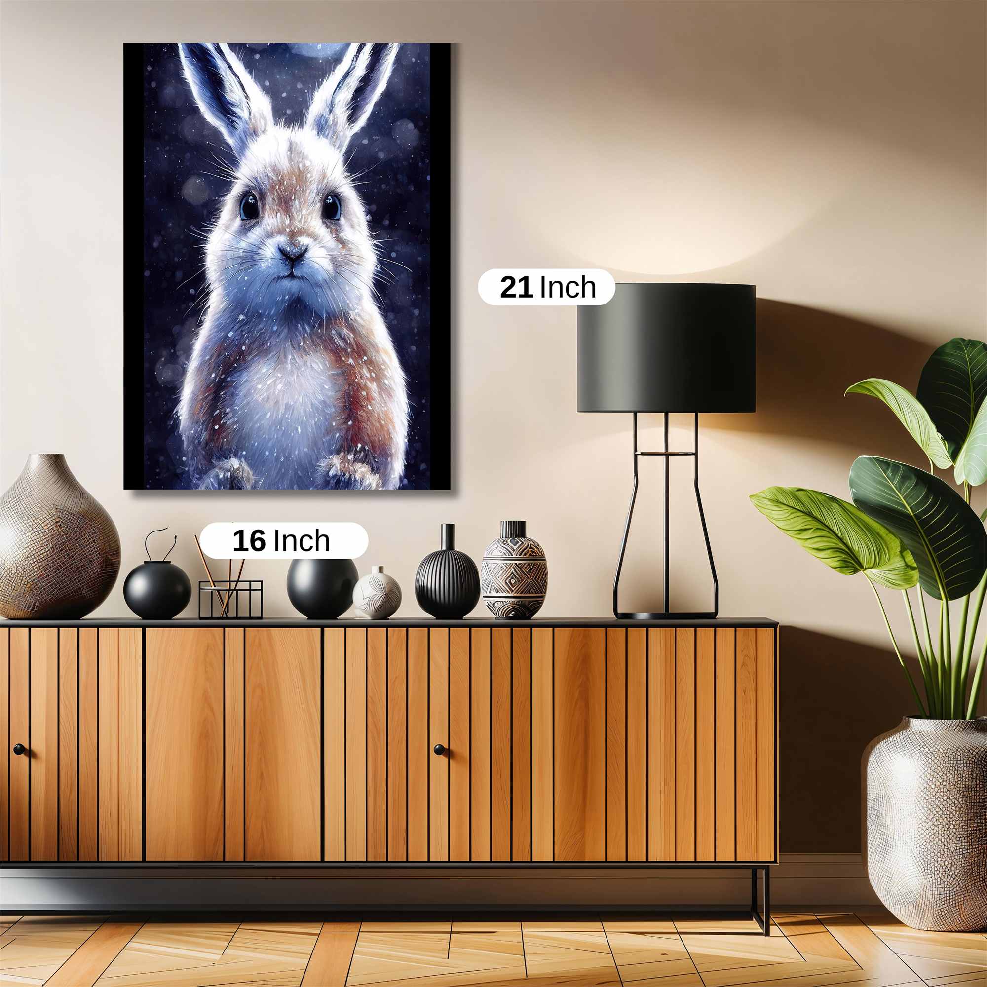 Moonlit Rabbit Safe Wall Magnetic / M