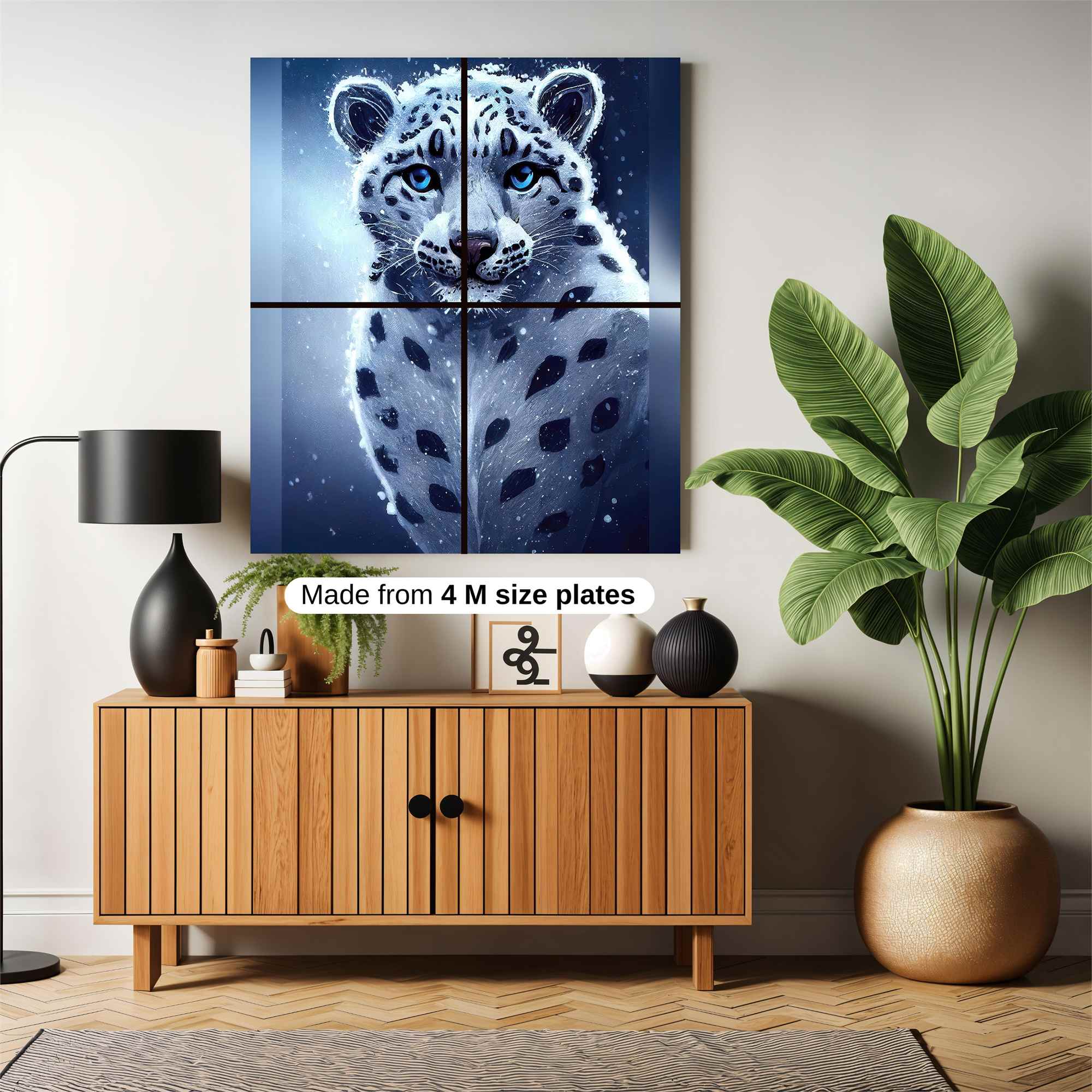 Snow Leopard - Majestic Safe Wall Magnetic / M