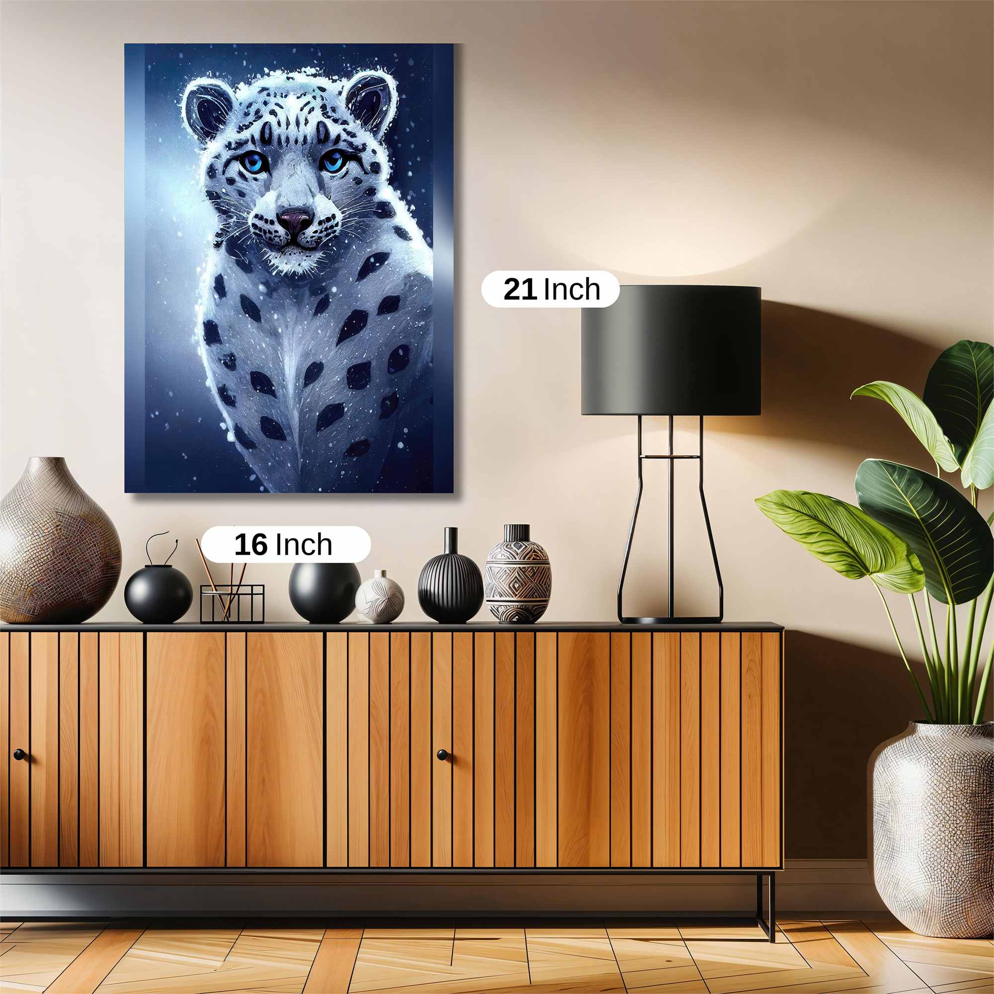 Snow Leopard - Majestic Safe Wall Magnetic / M