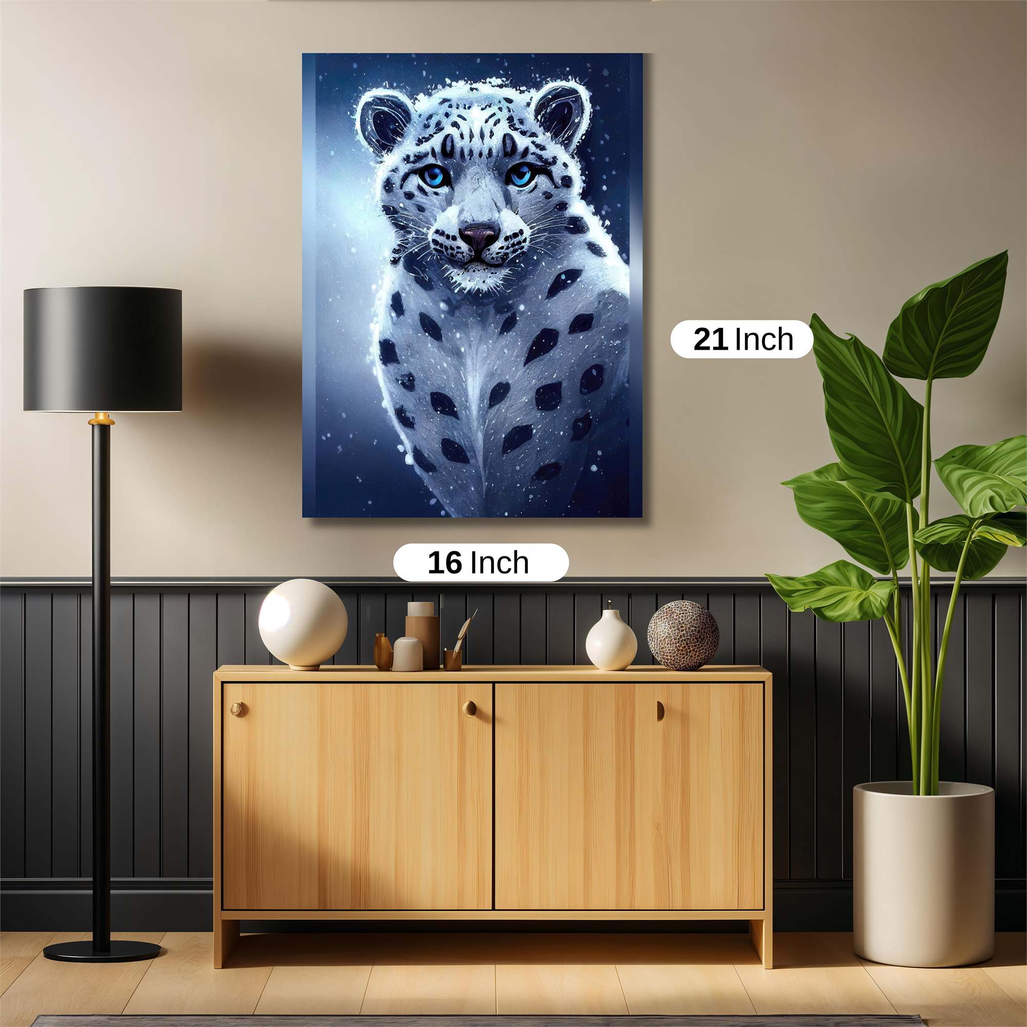 Snow Leopard - Majestic Safe Wall Magnetic / M