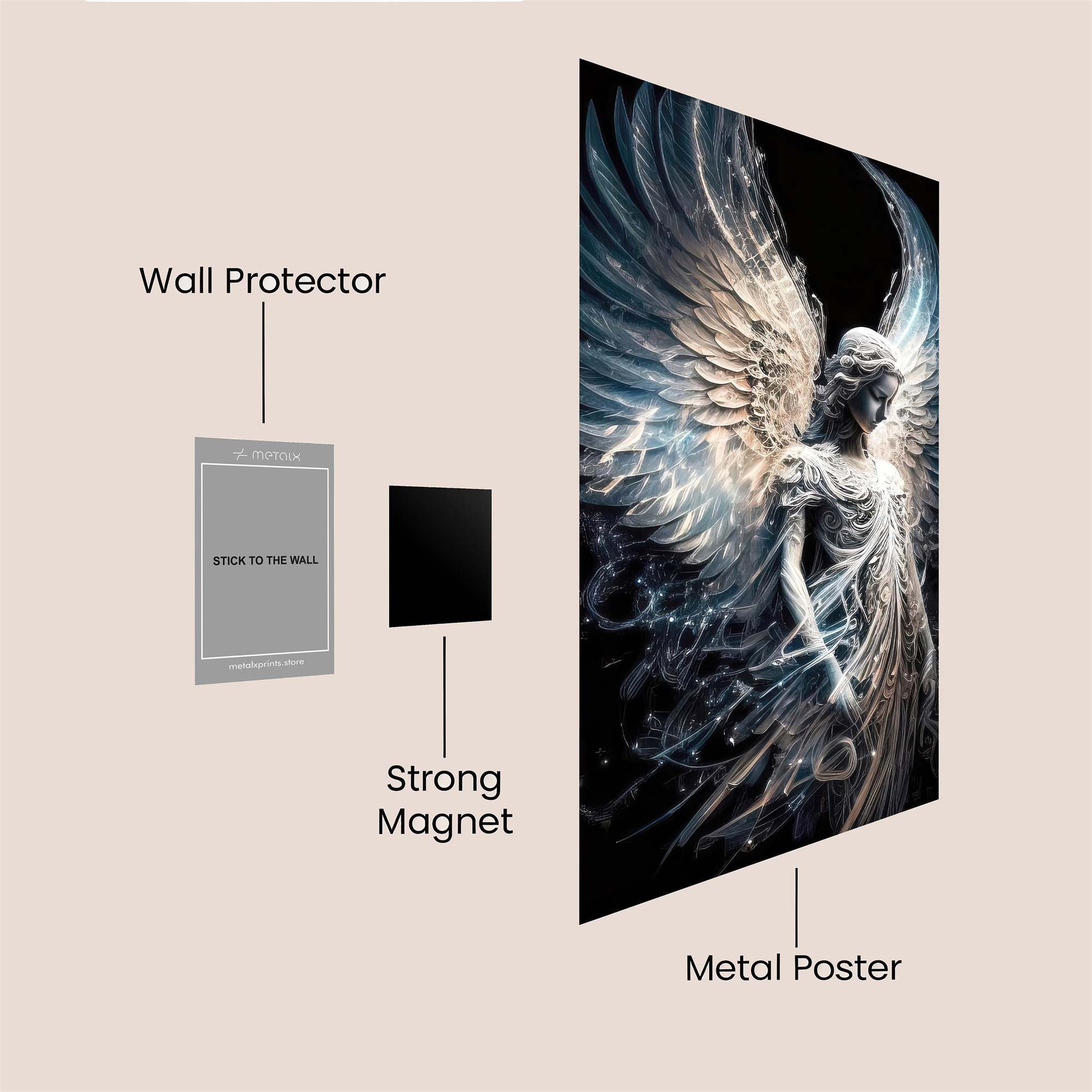 Angel Ethereal Safe Wall Magnetic / M
