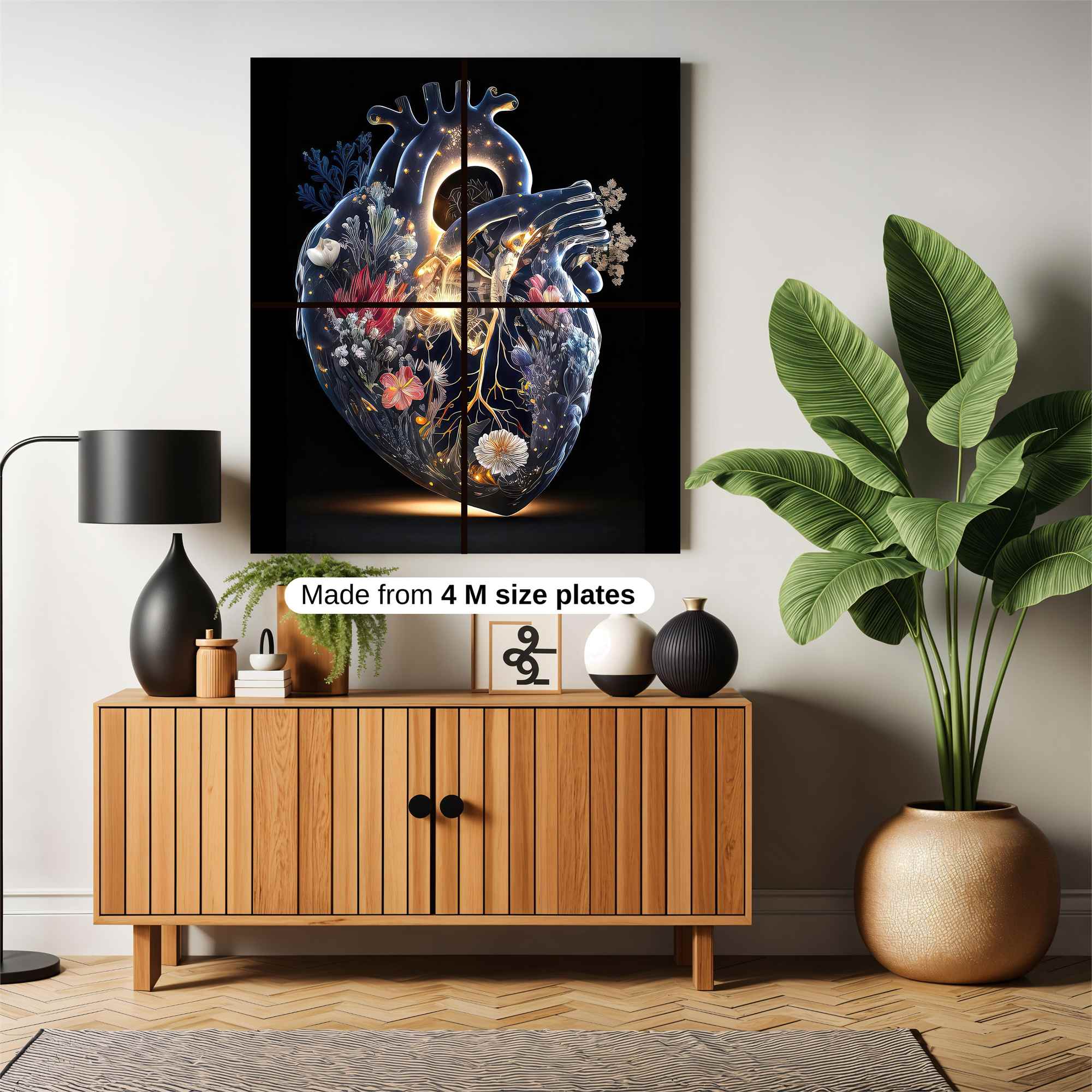 Heart Bloom Safe Wall Magnetic / M