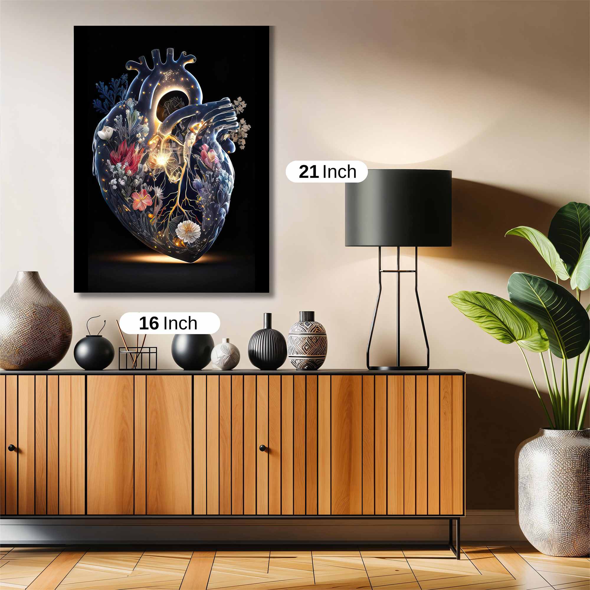 Heart Bloom Safe Wall Magnetic / M