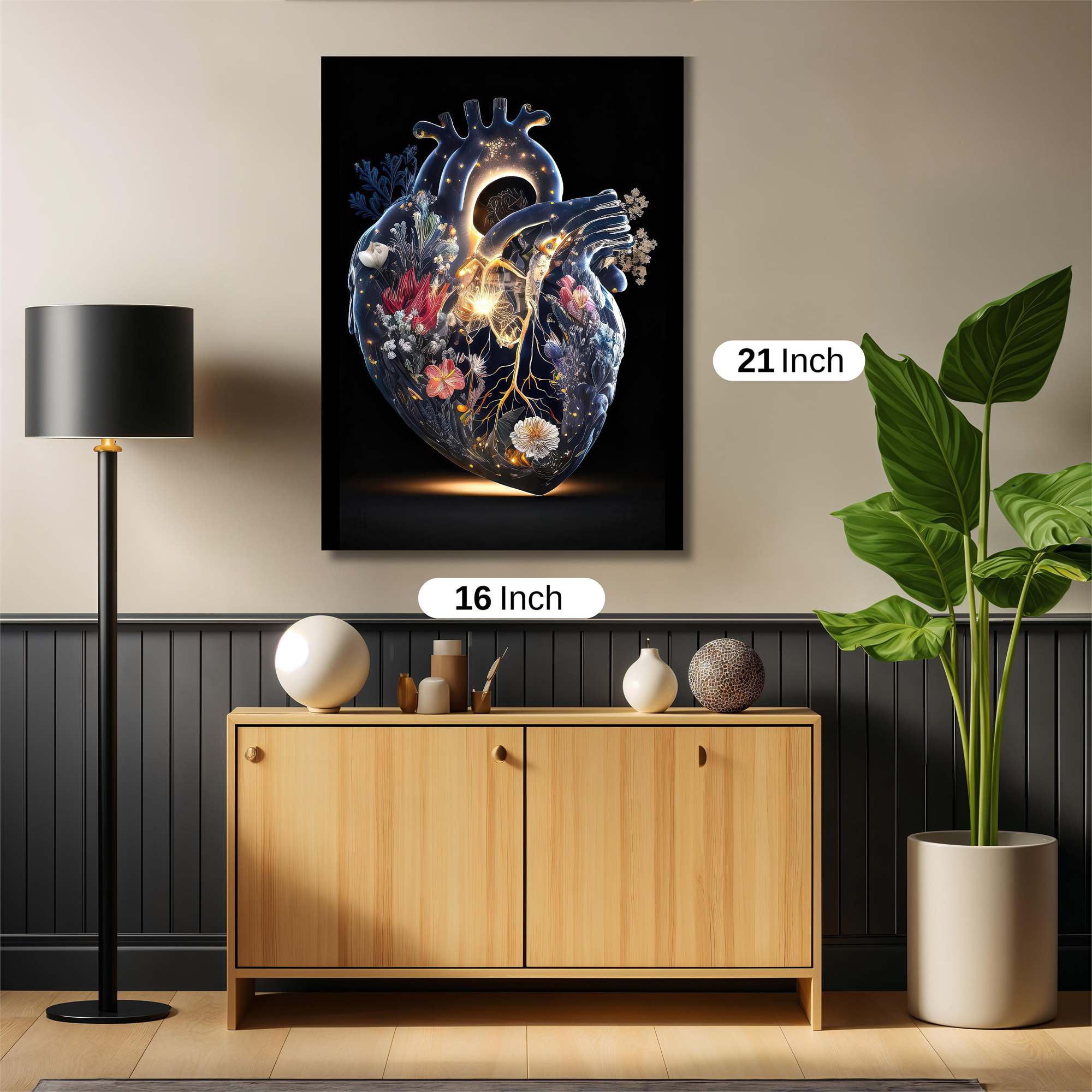 Heart Bloom Safe Wall Magnetic / M