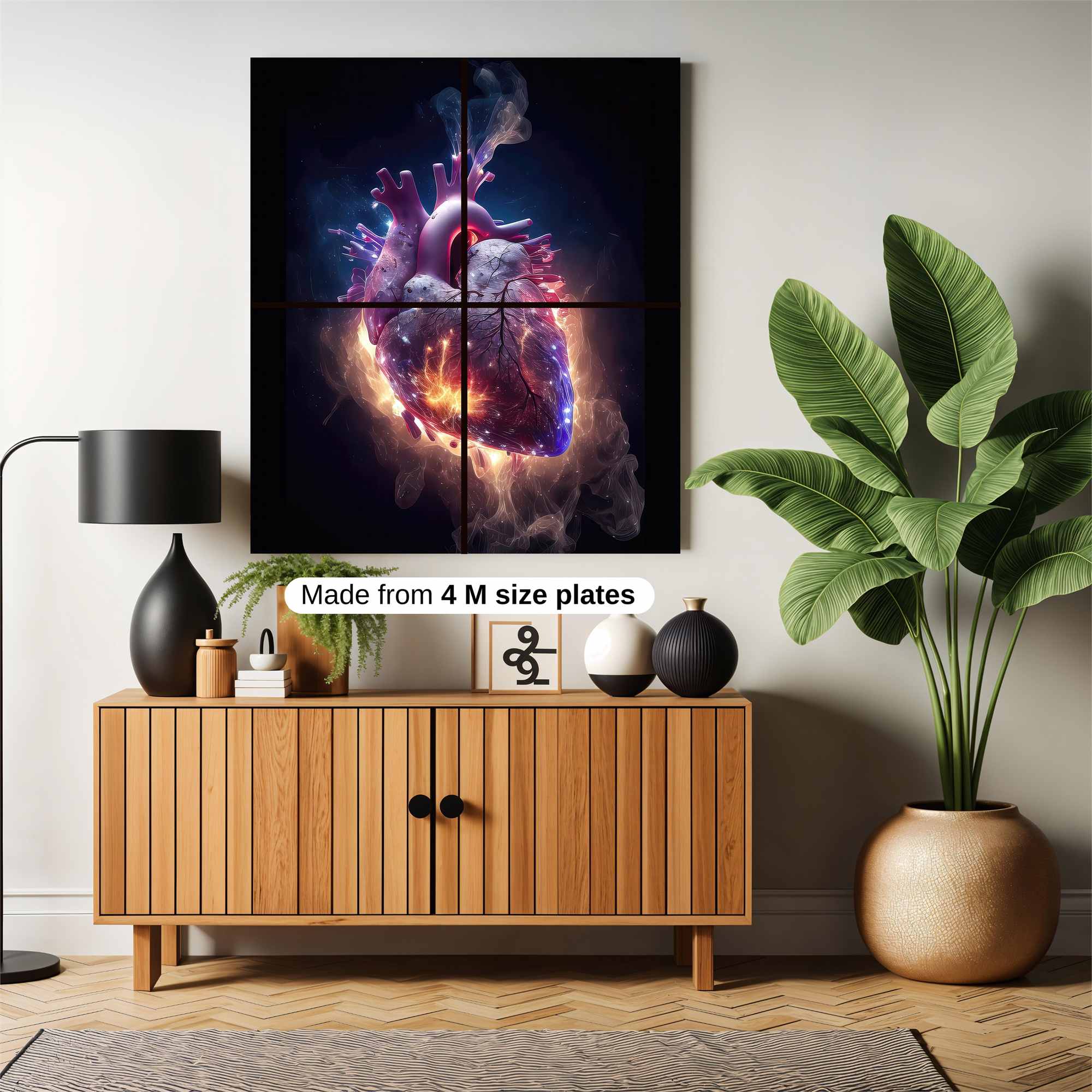 Heart Ignited Safe Wall Magnetic / M