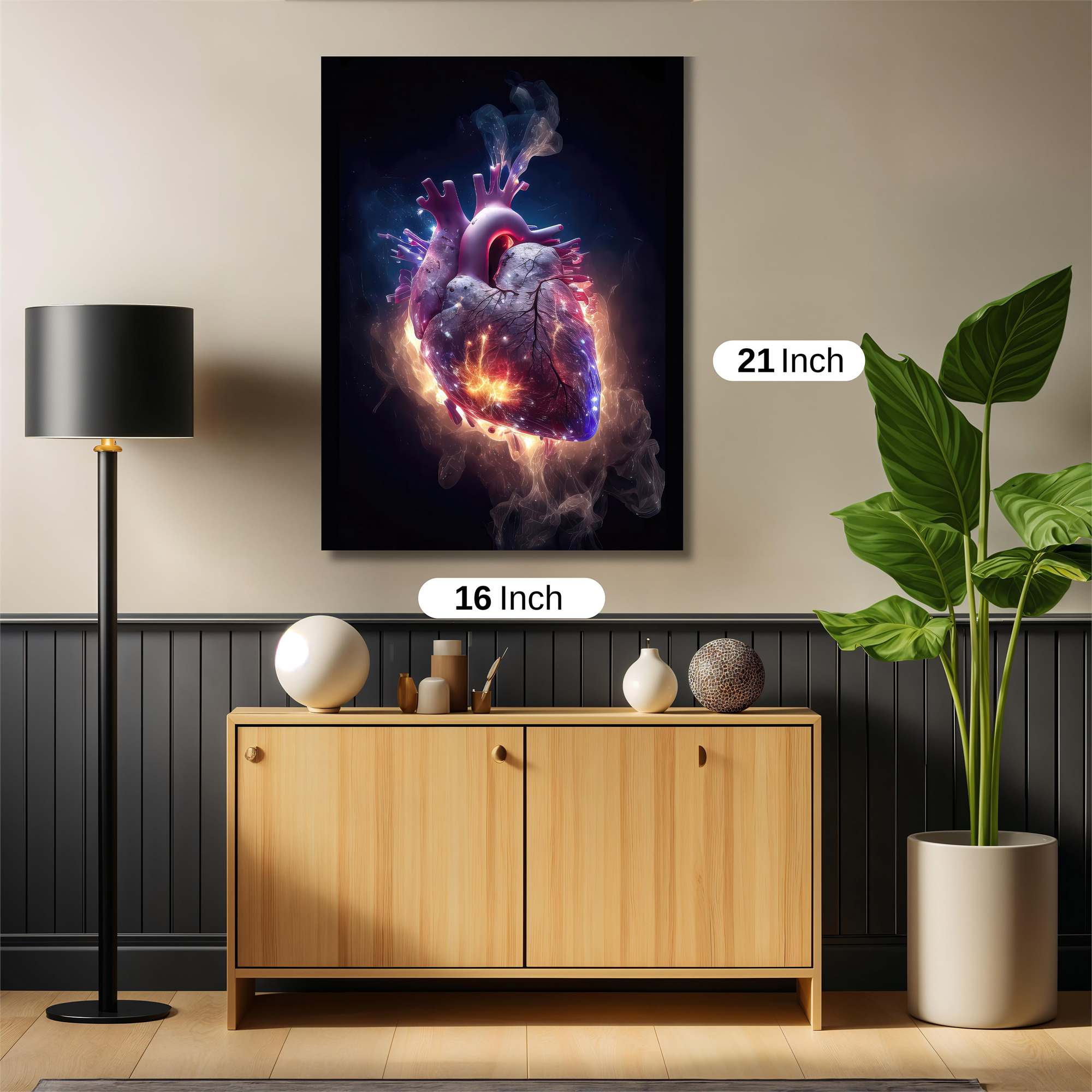 Heart Ignited Safe Wall Magnetic / M