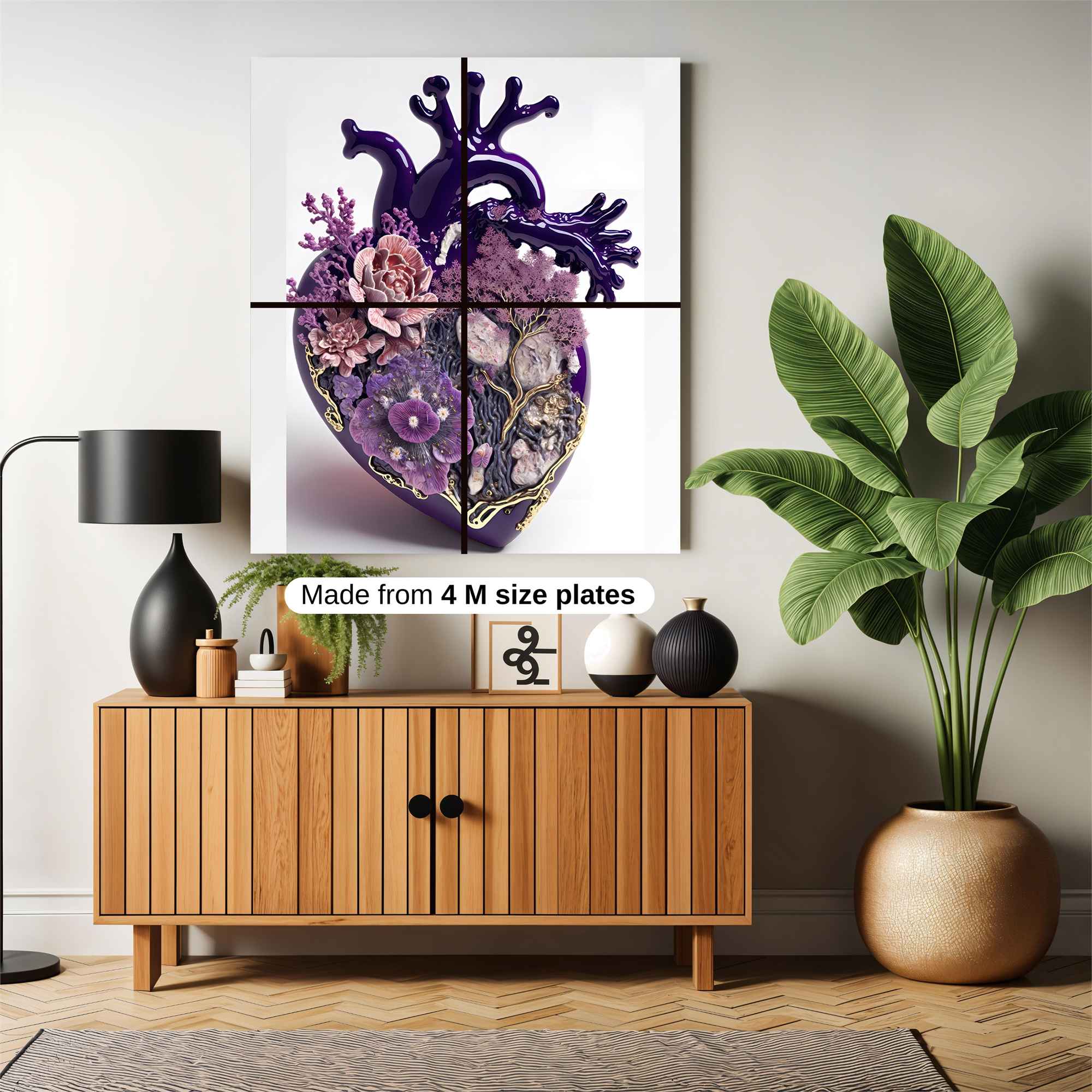 Heart Blossom Safe Wall Magnetic / M