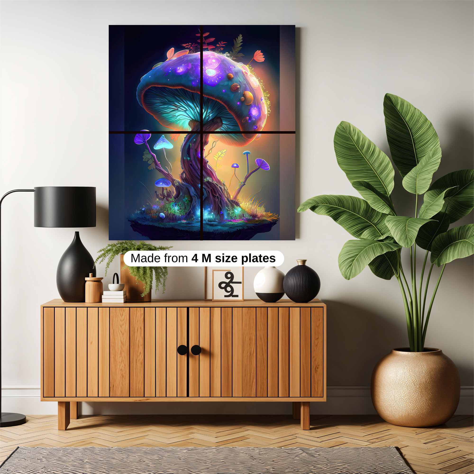 Mushroom Radiance Safe Wall Magnetic / M