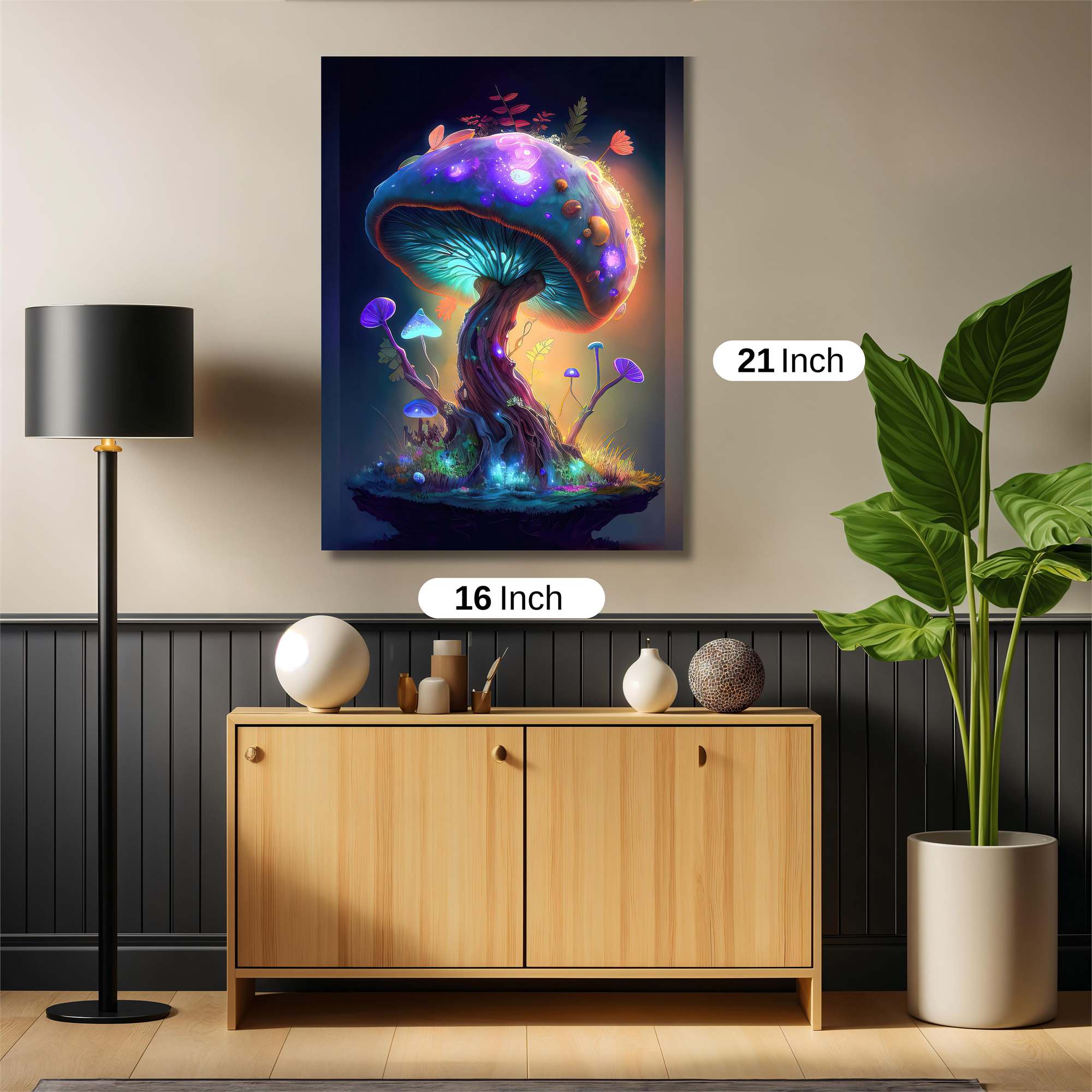 Mushroom Radiance Safe Wall Magnetic / M