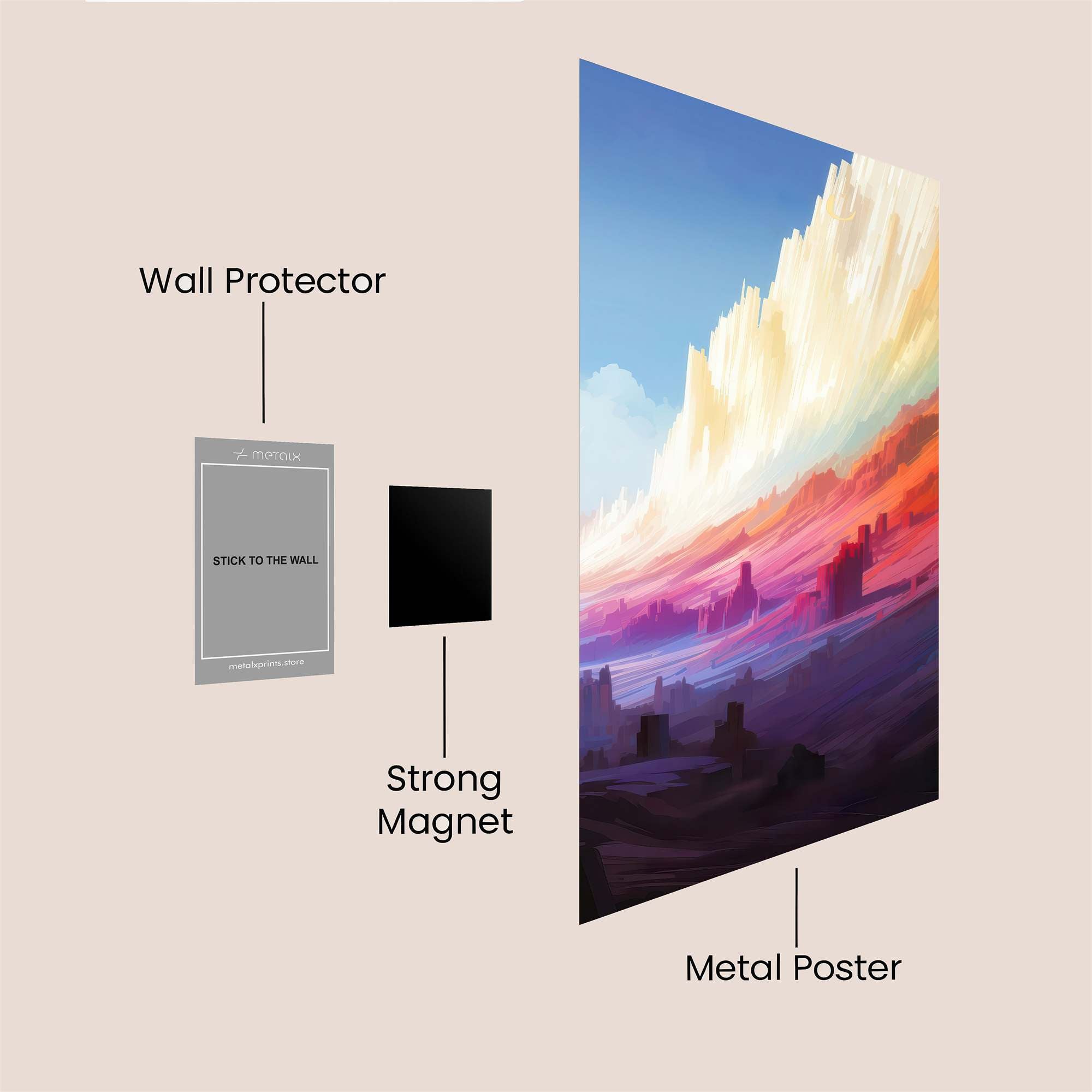 Aurora Whimsy Safe Wall Magnetic / M