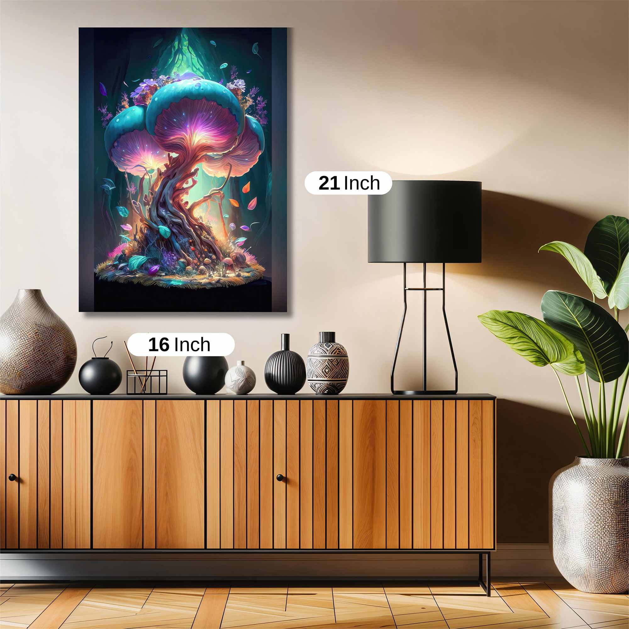 Mushroom Enchantment Safe Wall Magnetic / M