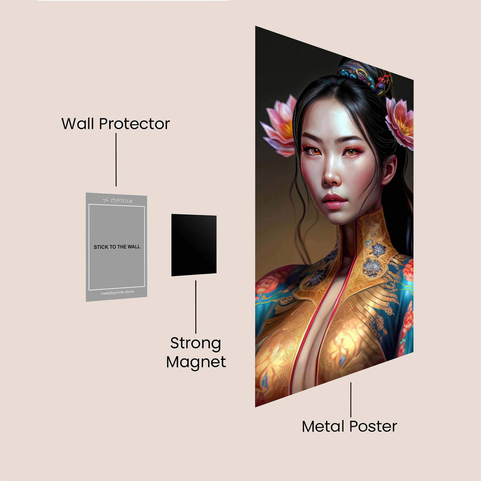 Lotus Elegance Safe Wall Magnetic / M