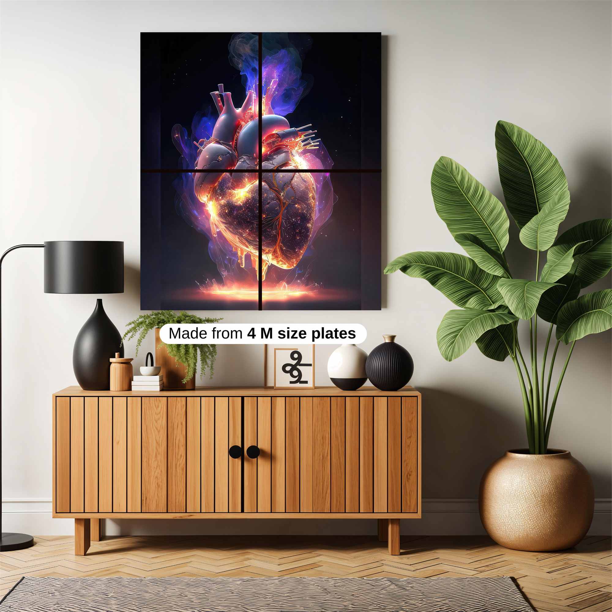 Heart Ablaze Safe Wall Magnetic / M