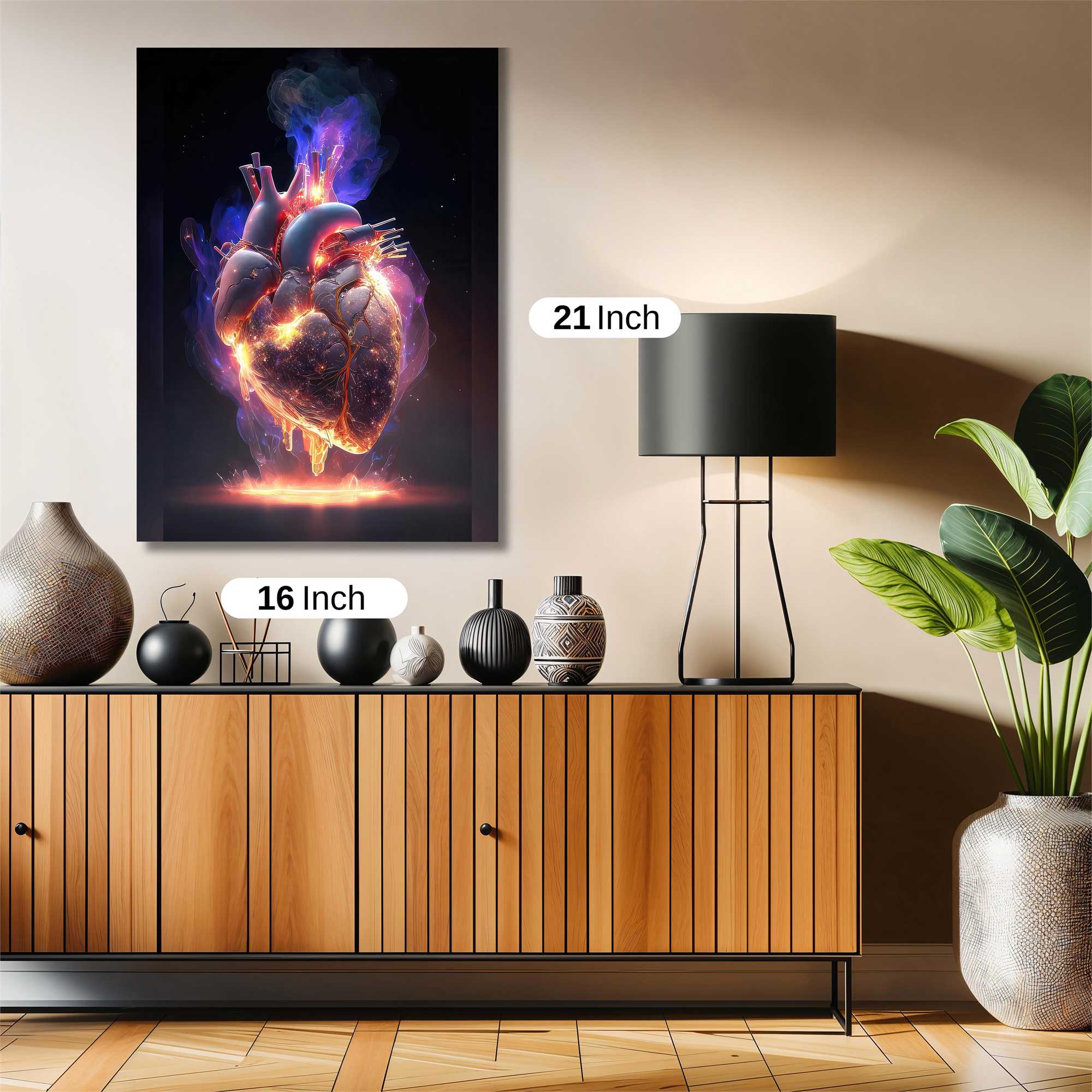 Heart Ablaze Safe Wall Magnetic / M