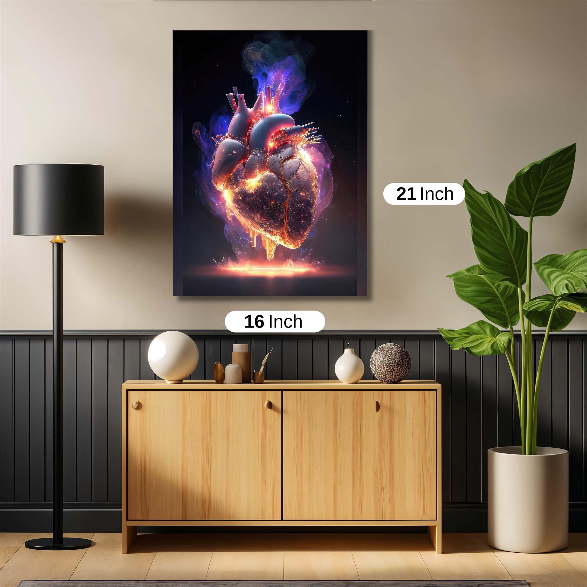Heart Ablaze Safe Wall Magnetic / M