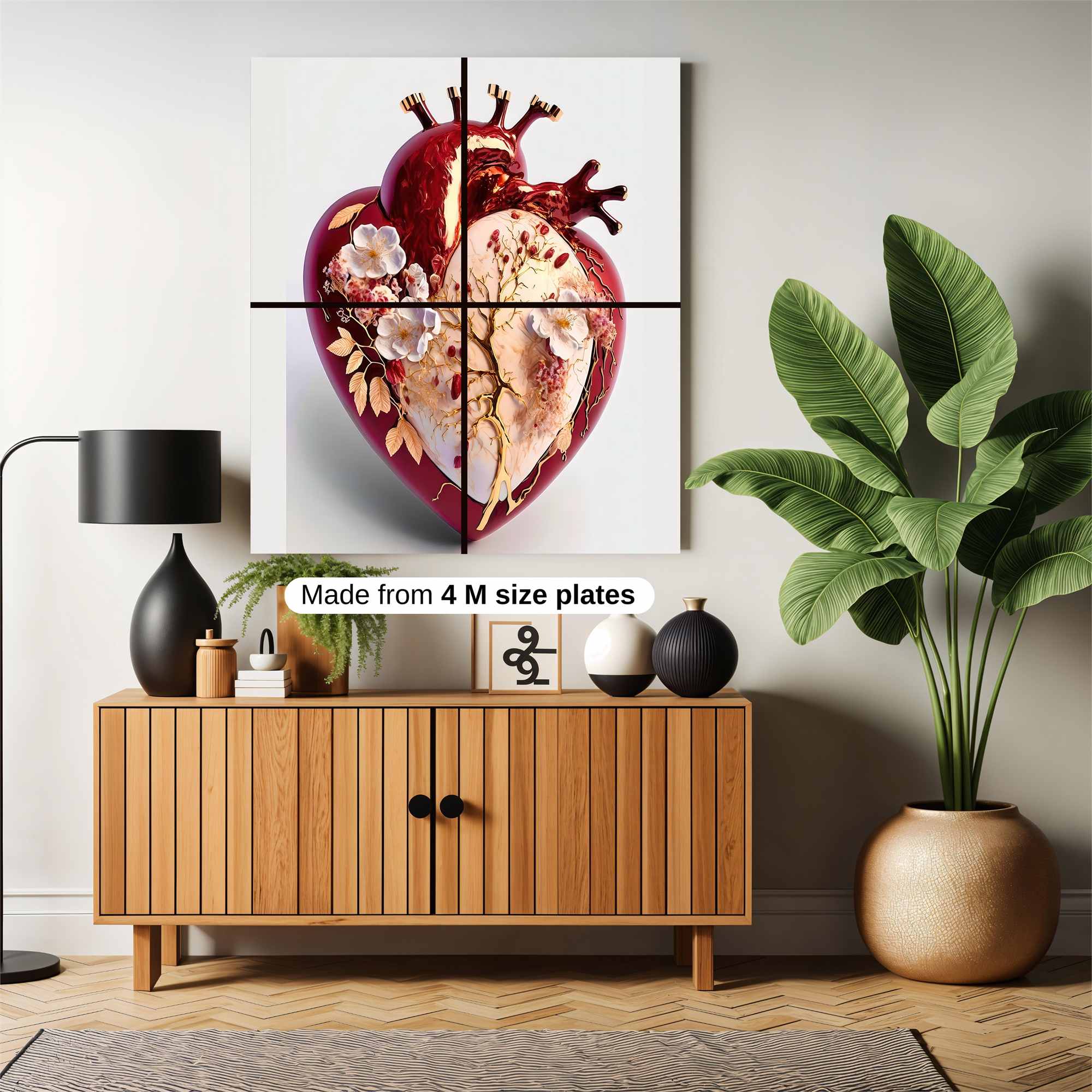 Heart Blossom Safe Wall Magnetic / M
