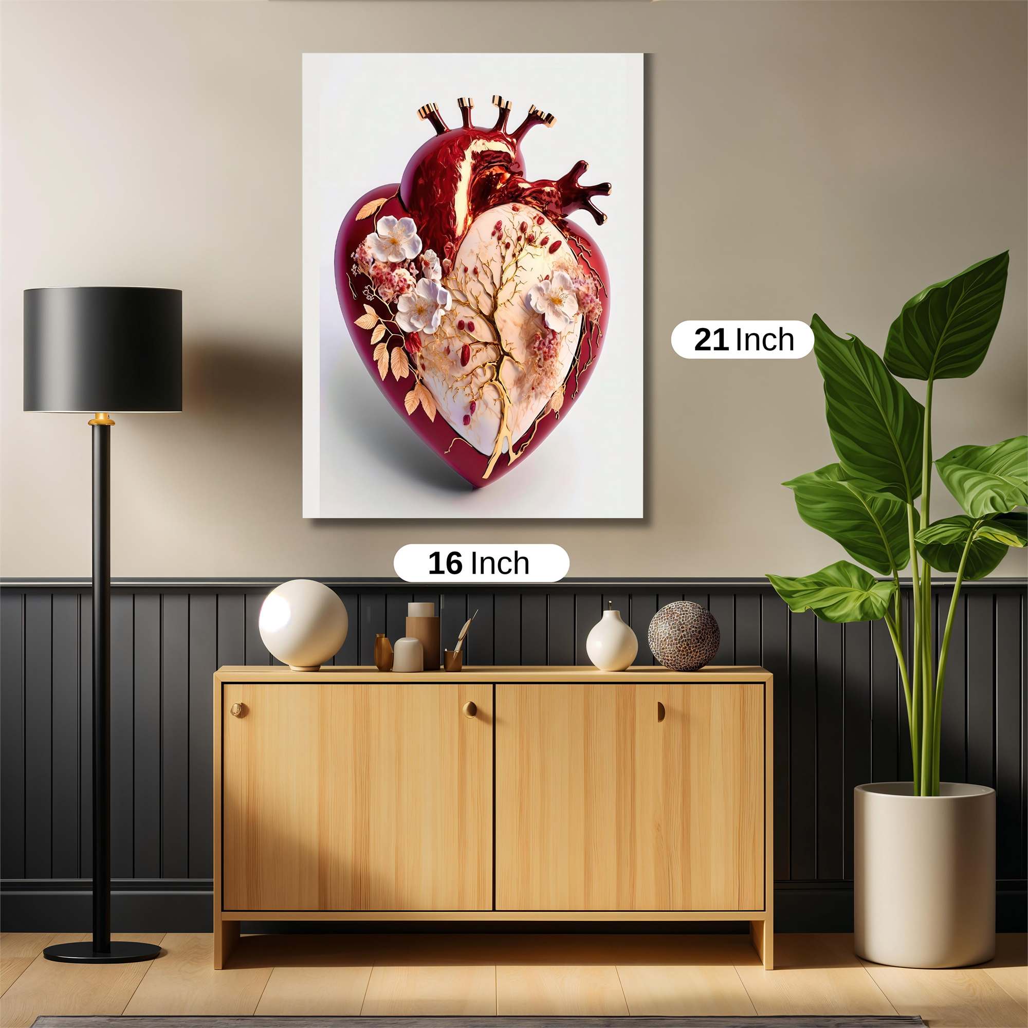 Heart Blossom Safe Wall Magnetic / M