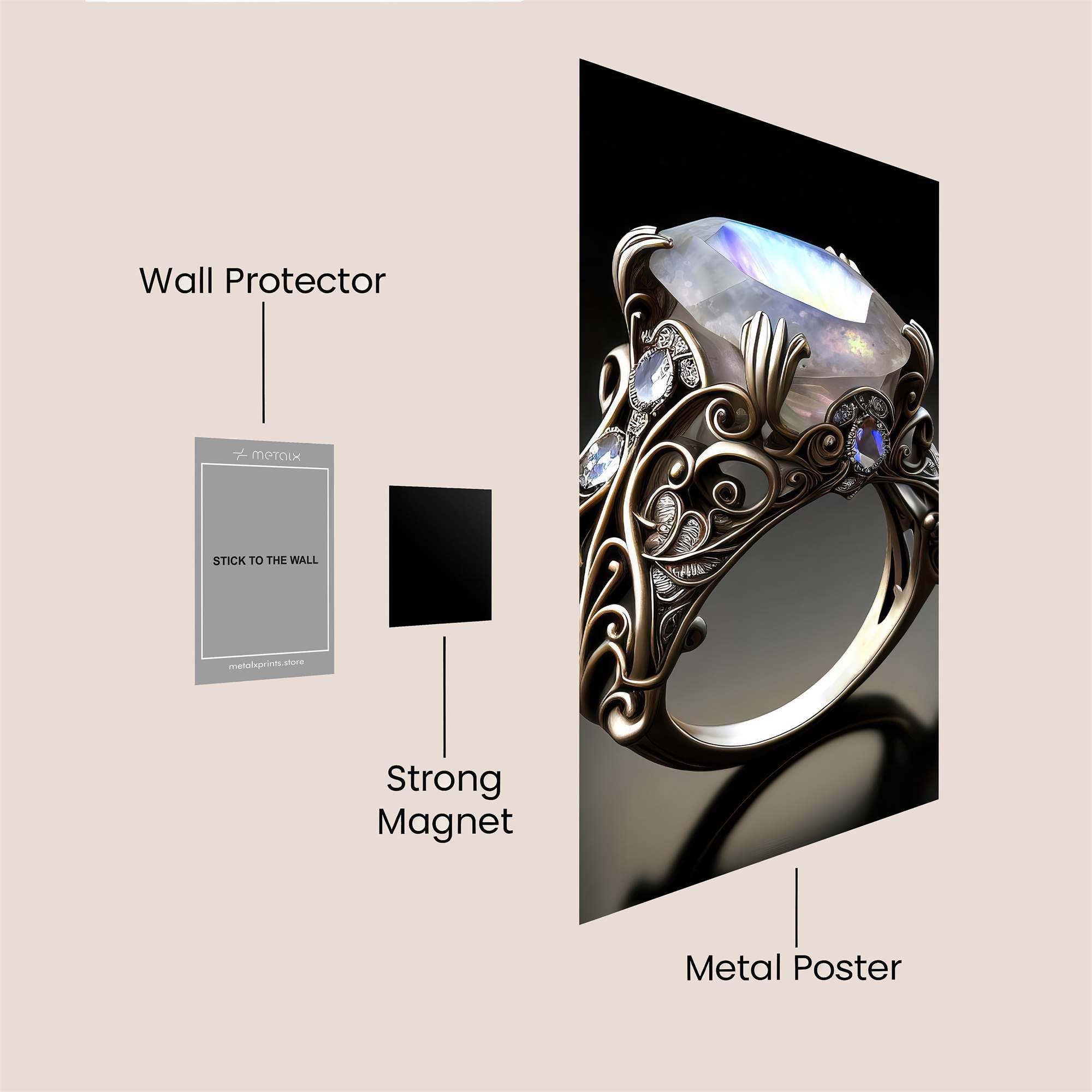 Moonlit Majesty Safe Wall Magnetic / M
