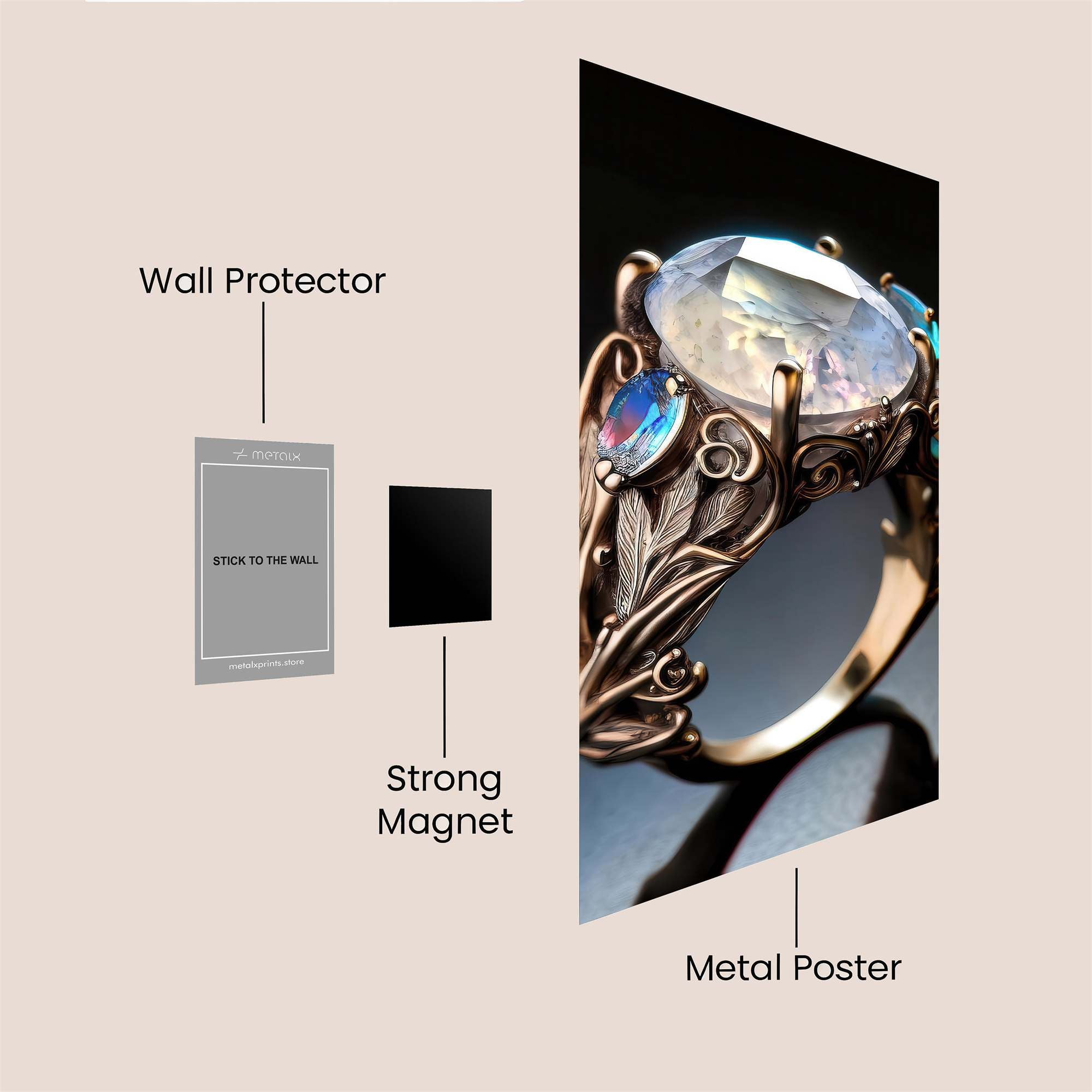 Moonlit Enchantment Safe Wall Magnetic / M