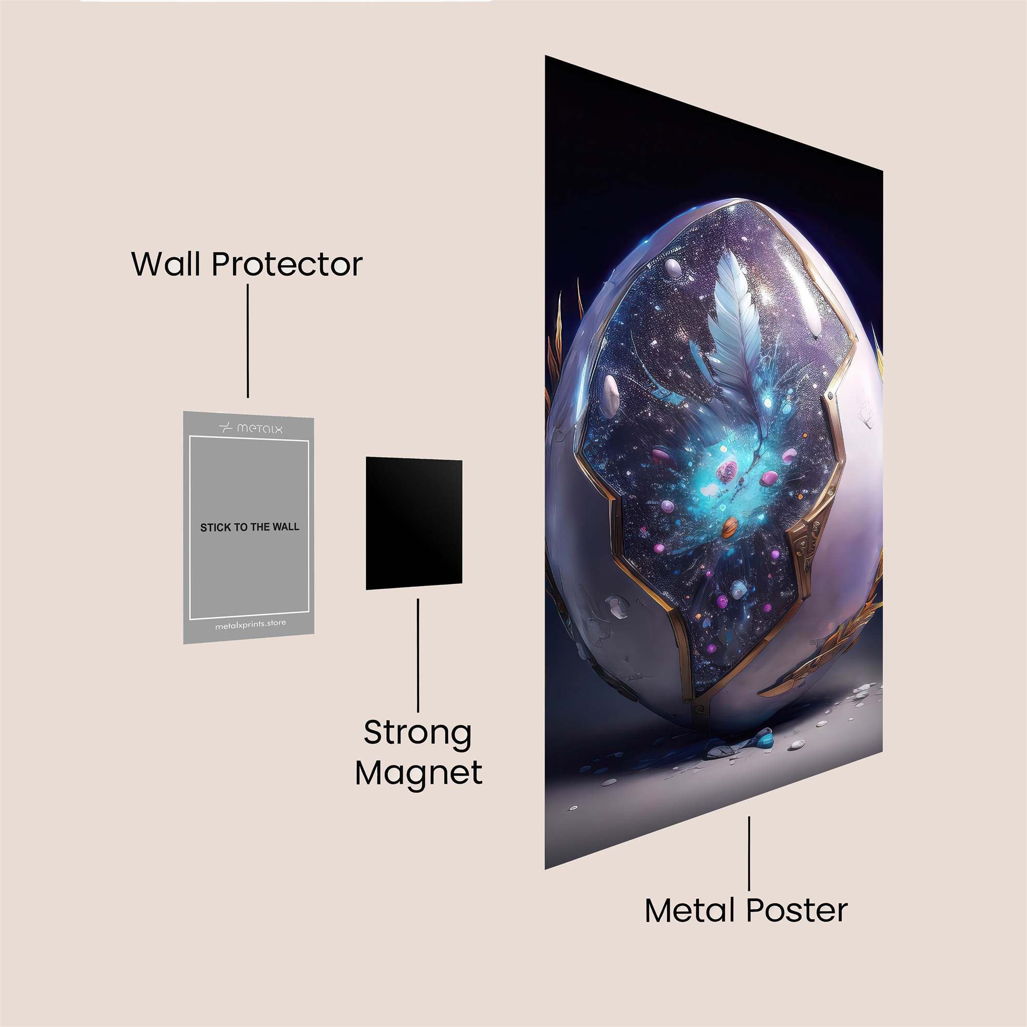 Cosmic Serenity Safe Wall Magnetic / M