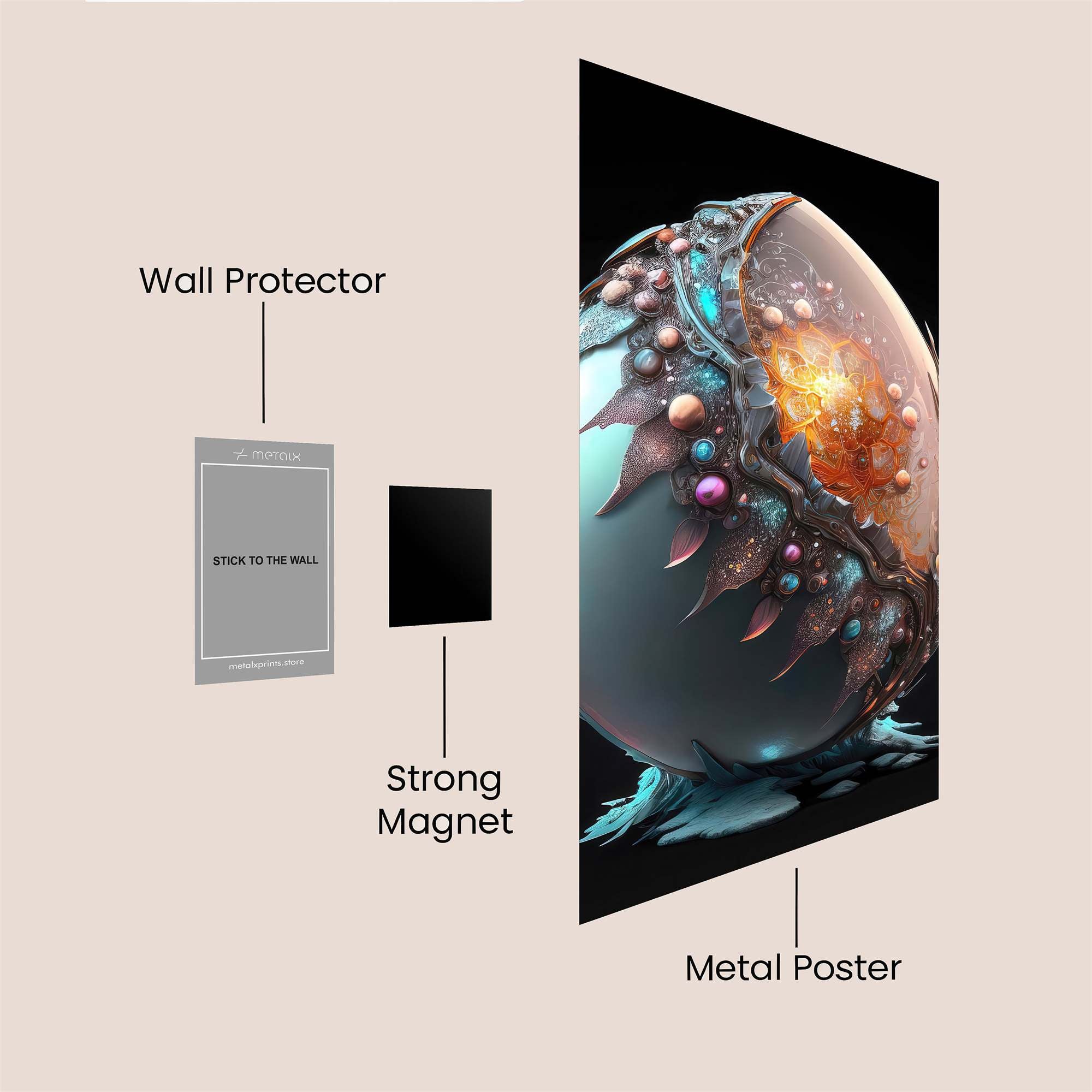 Dragon Awakening Safe Wall Magnetic / M