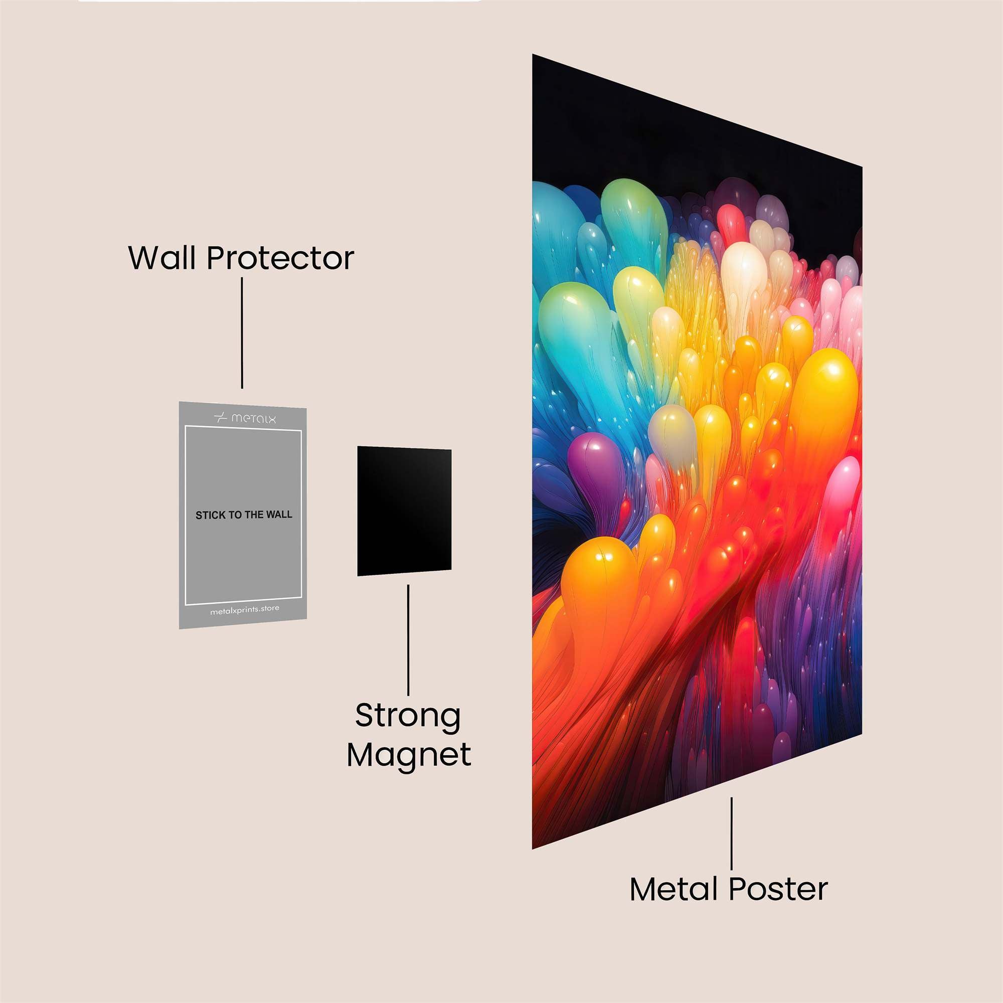 ColorBurst Safe Wall Magnetic / M