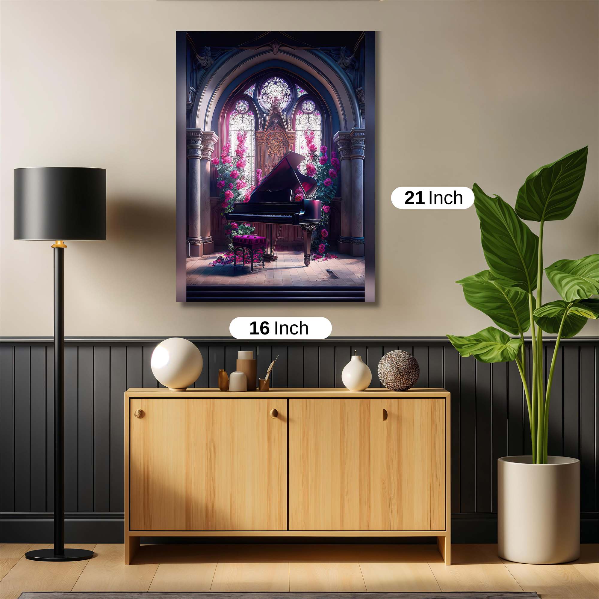 Piano Serenity Safe Wall Magnetic / M