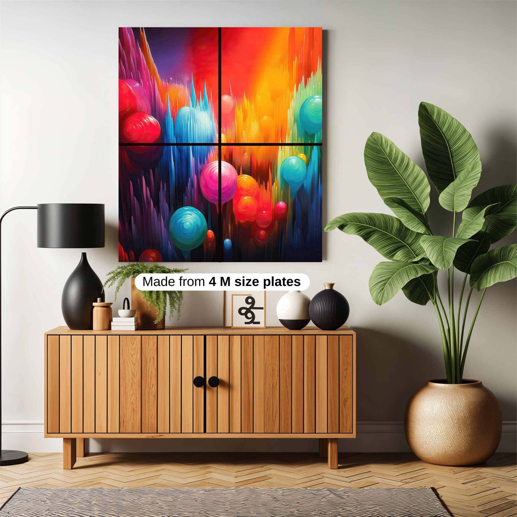 Colorful Dreamscape Safe Wall Magnetic / M