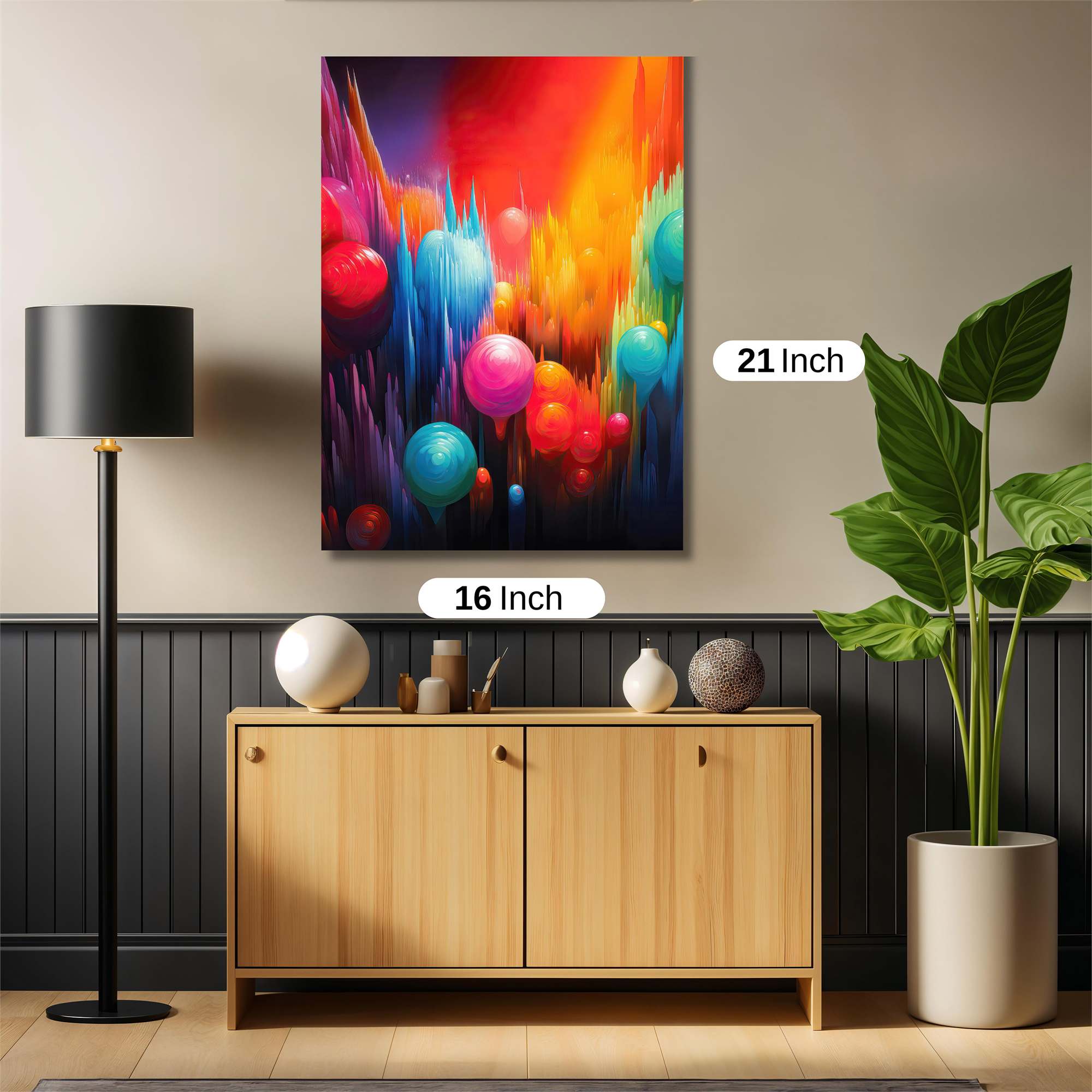 Colorful Dreamscape Safe Wall Magnetic / M