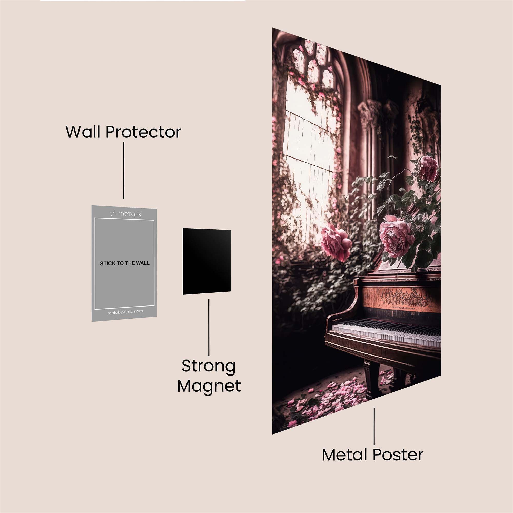 PianoWhisper Safe Wall Magnetic / M
