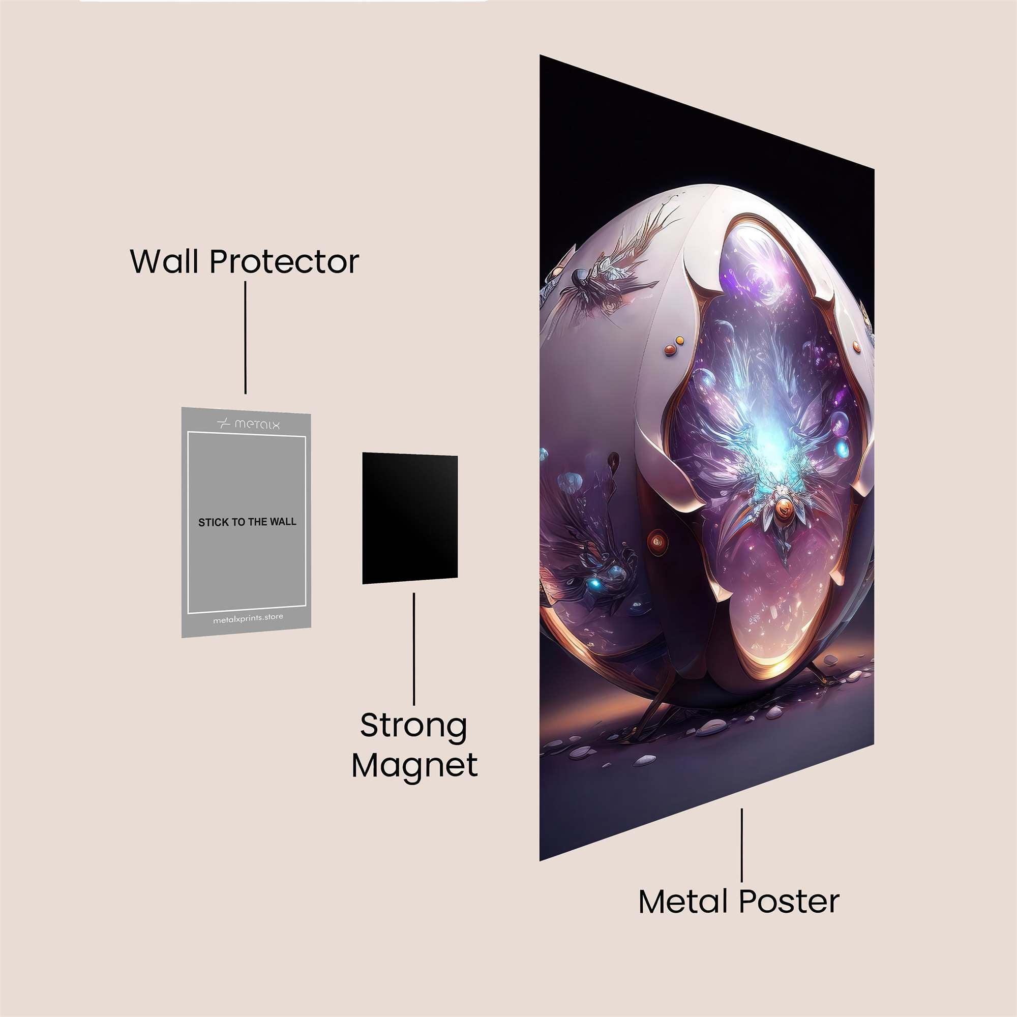 Cosmic Rebirth Safe Wall Magnetic / M