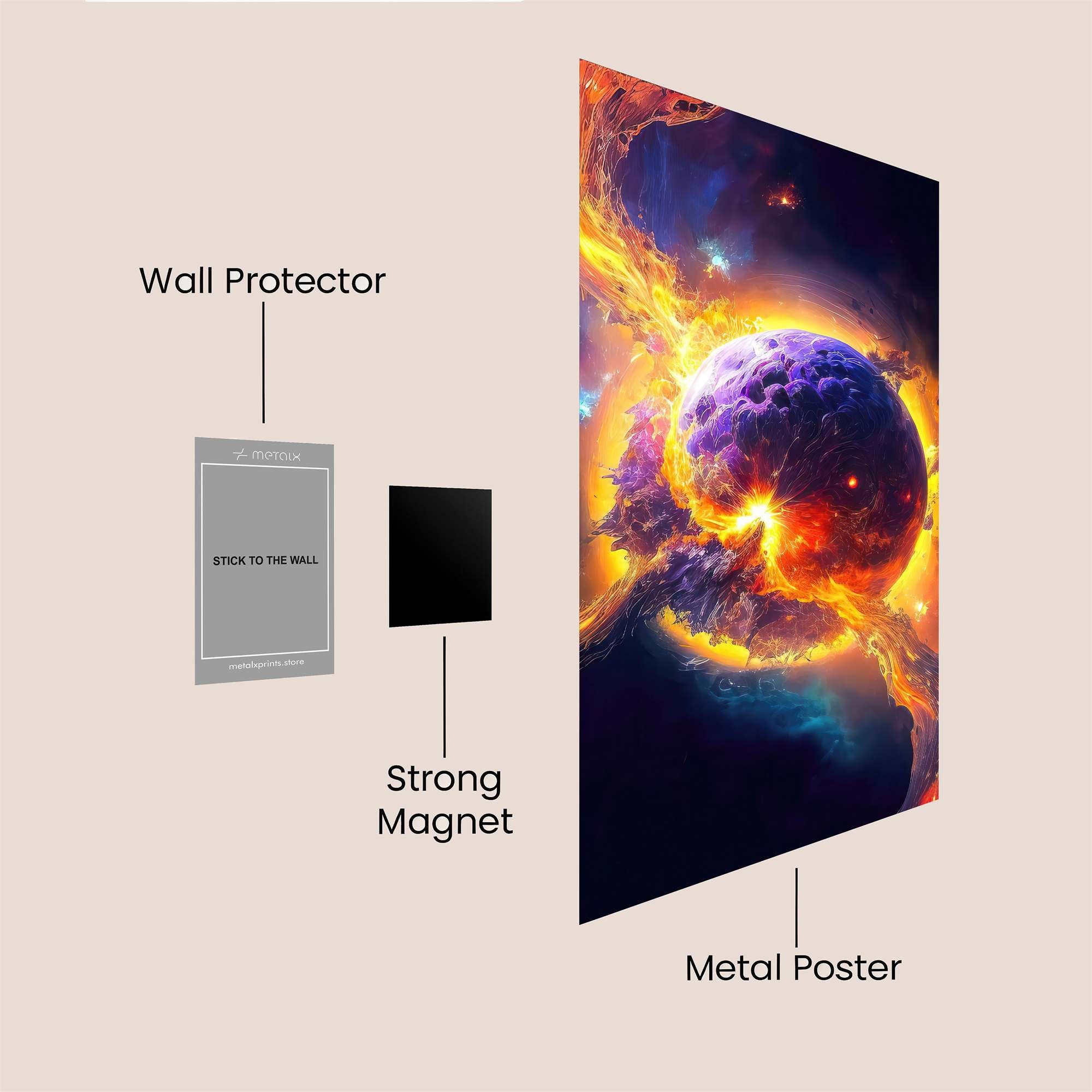 Cosmic Fury Safe Wall Magnetic / M