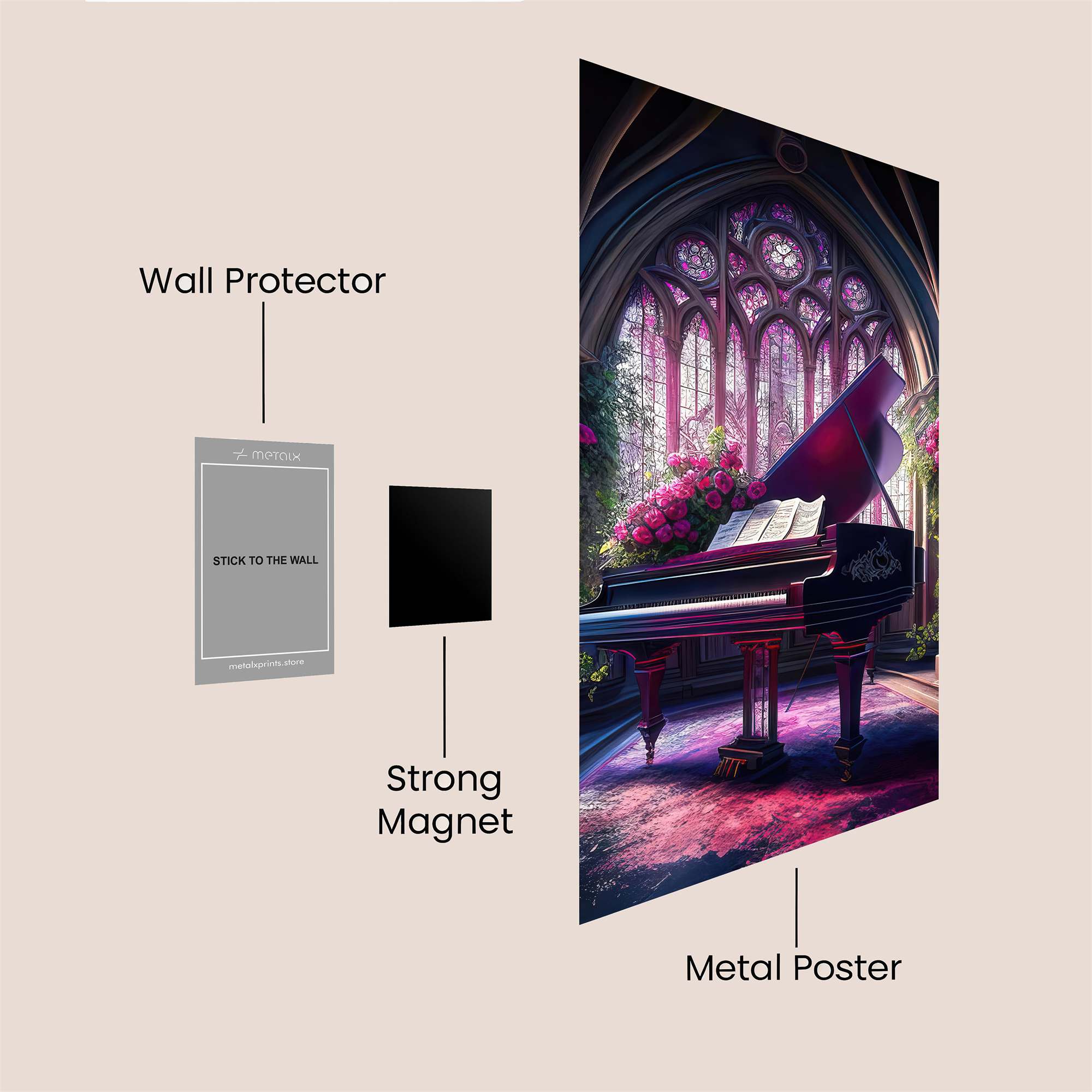 Gothic Serenity Safe Wall Magnetic / M