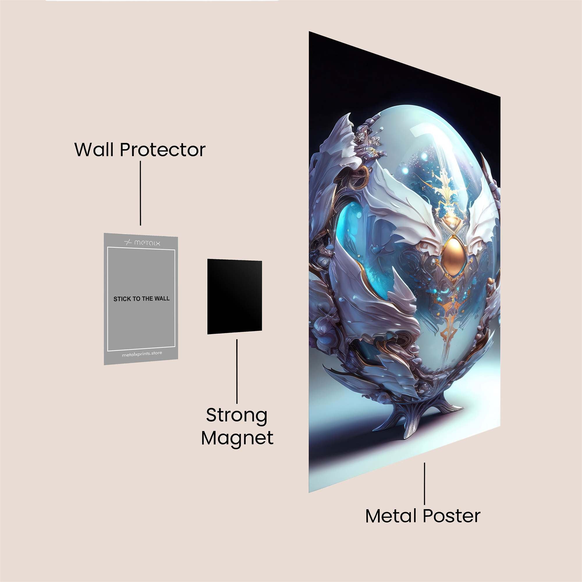 Phoenix Serenity Safe Wall Magnetic / M