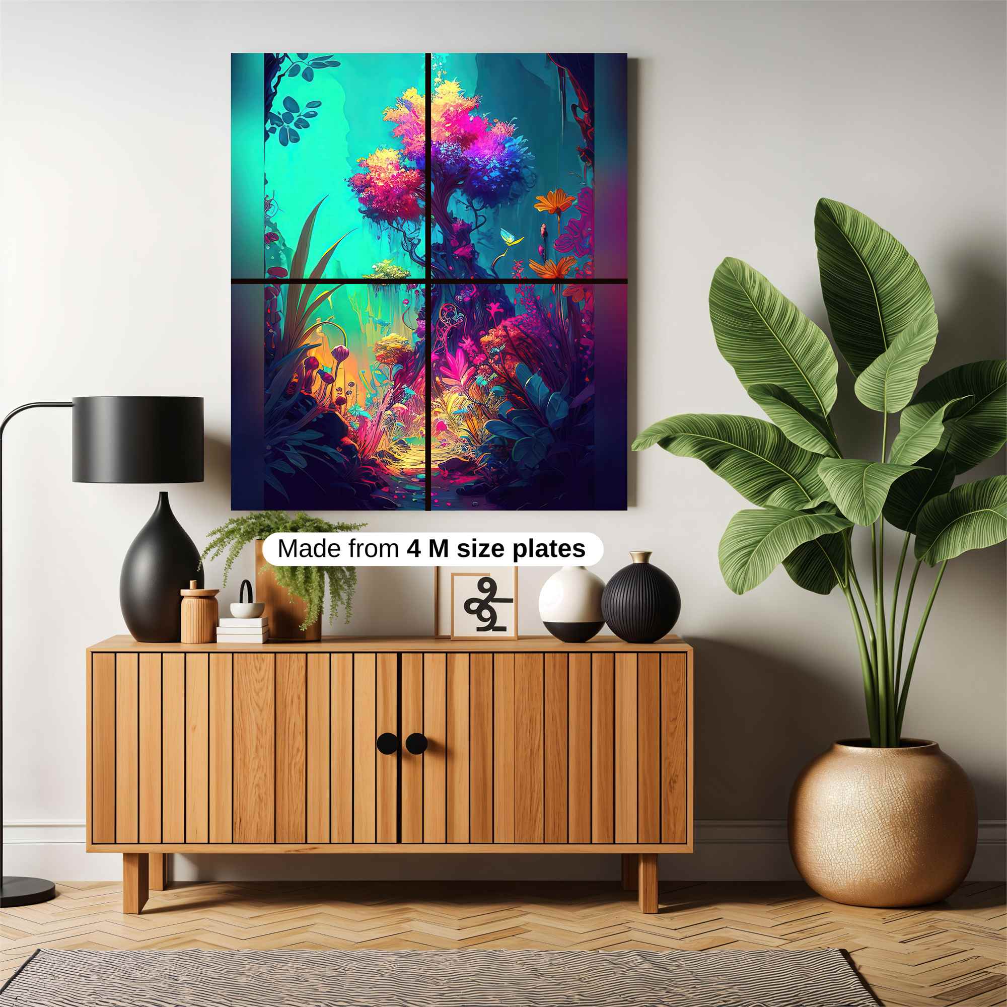 Neon Dreamscape Safe Wall Magnetic / M