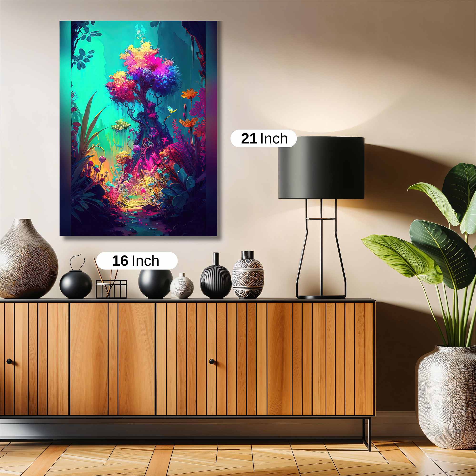 Neon Dreamscape Safe Wall Magnetic / M