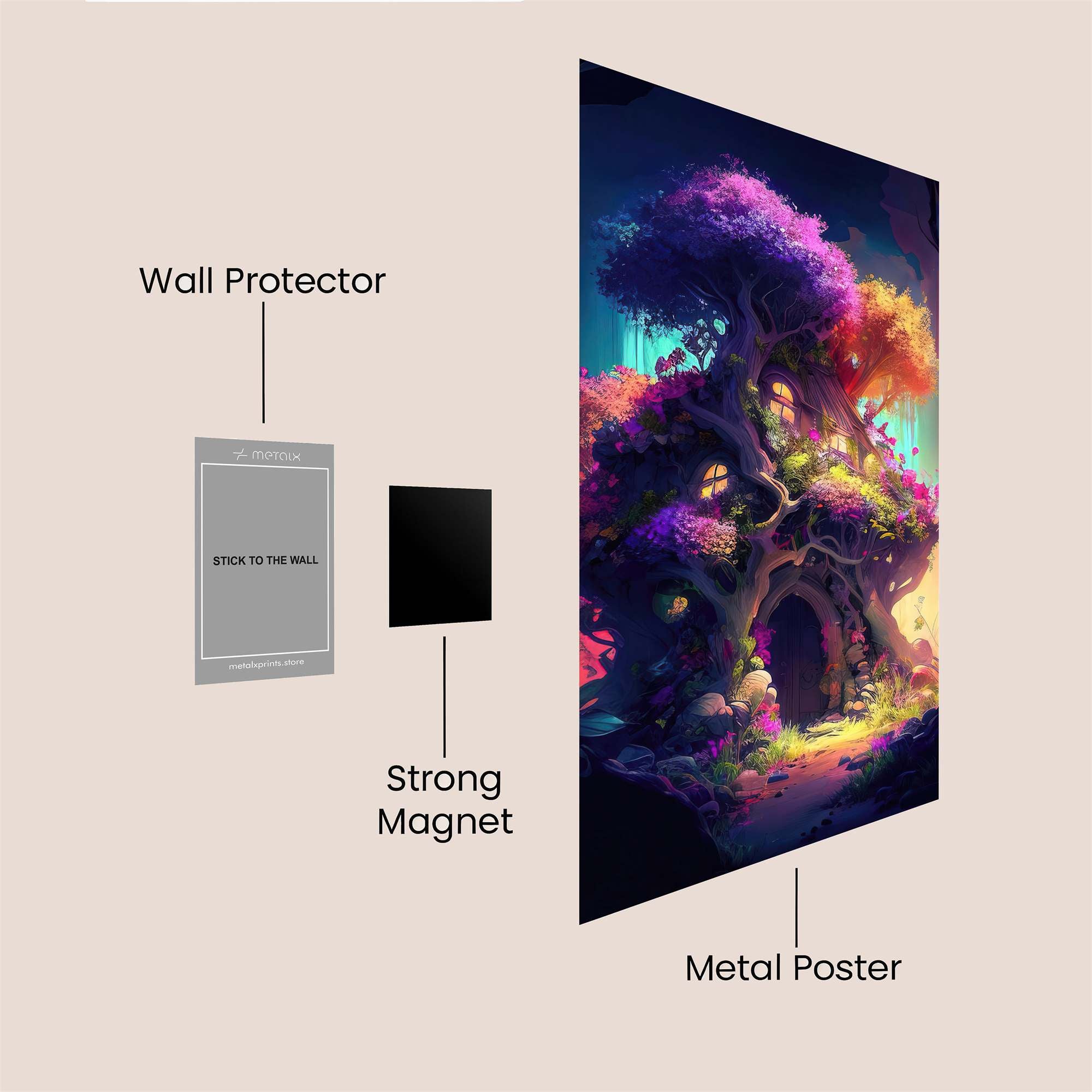 Treehouse Dream Safe Wall Magnetic / M