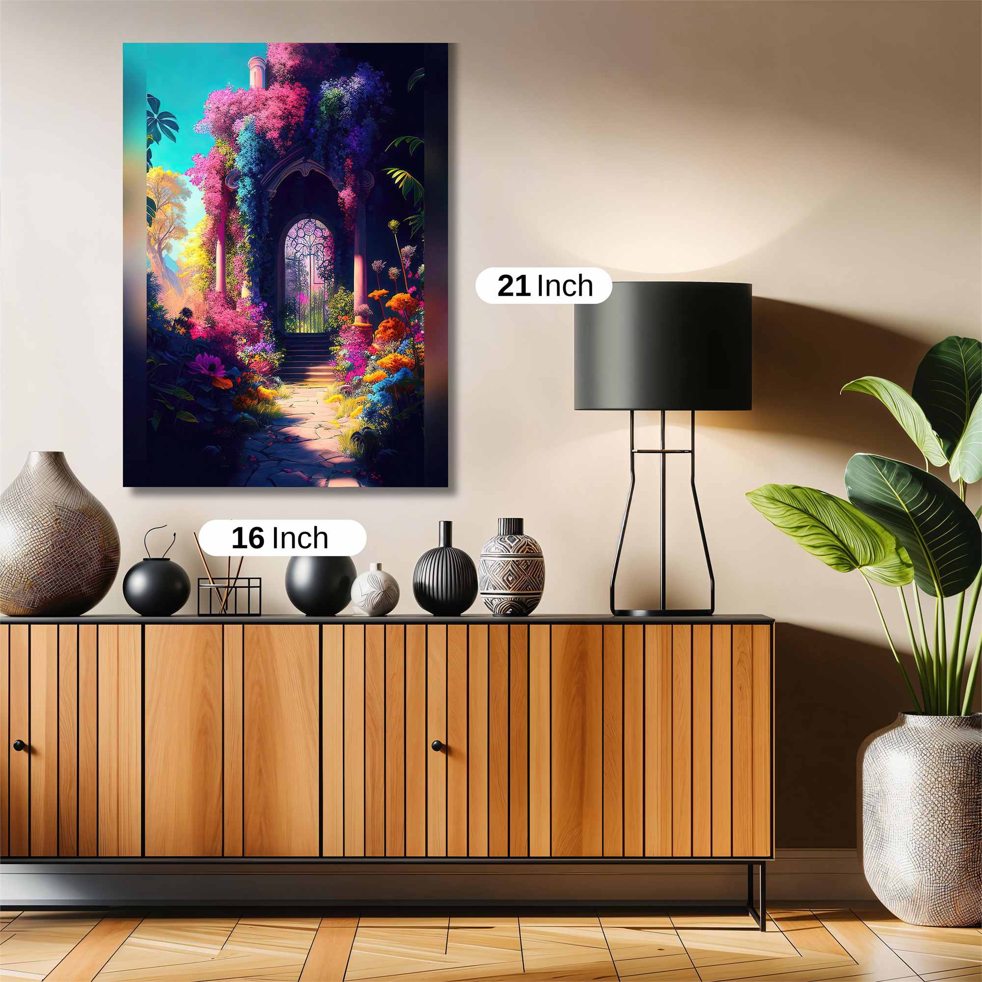 Floral Gateway Safe Wall Magnetic / M