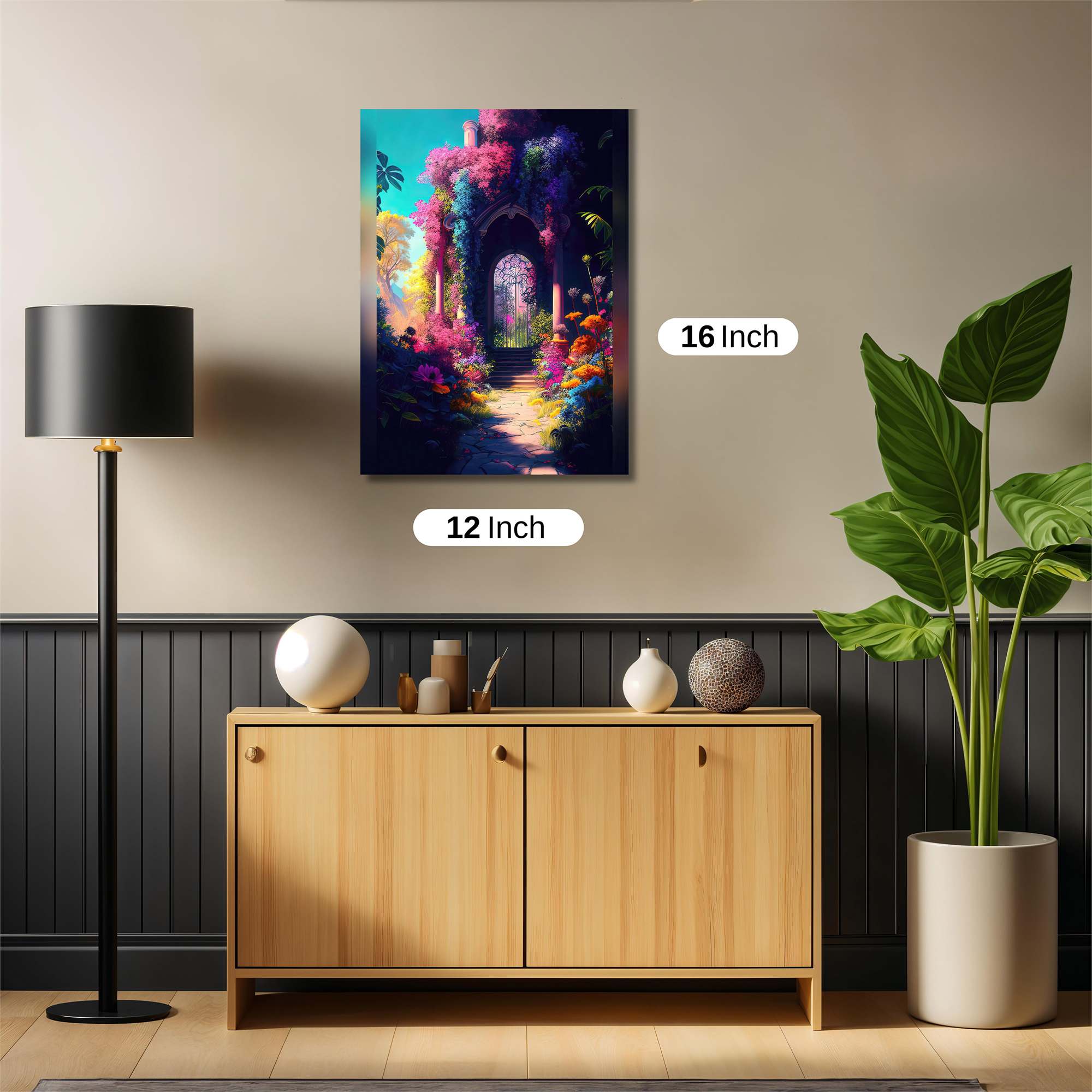 Floral Gateway Safe Wall Magnetic / M