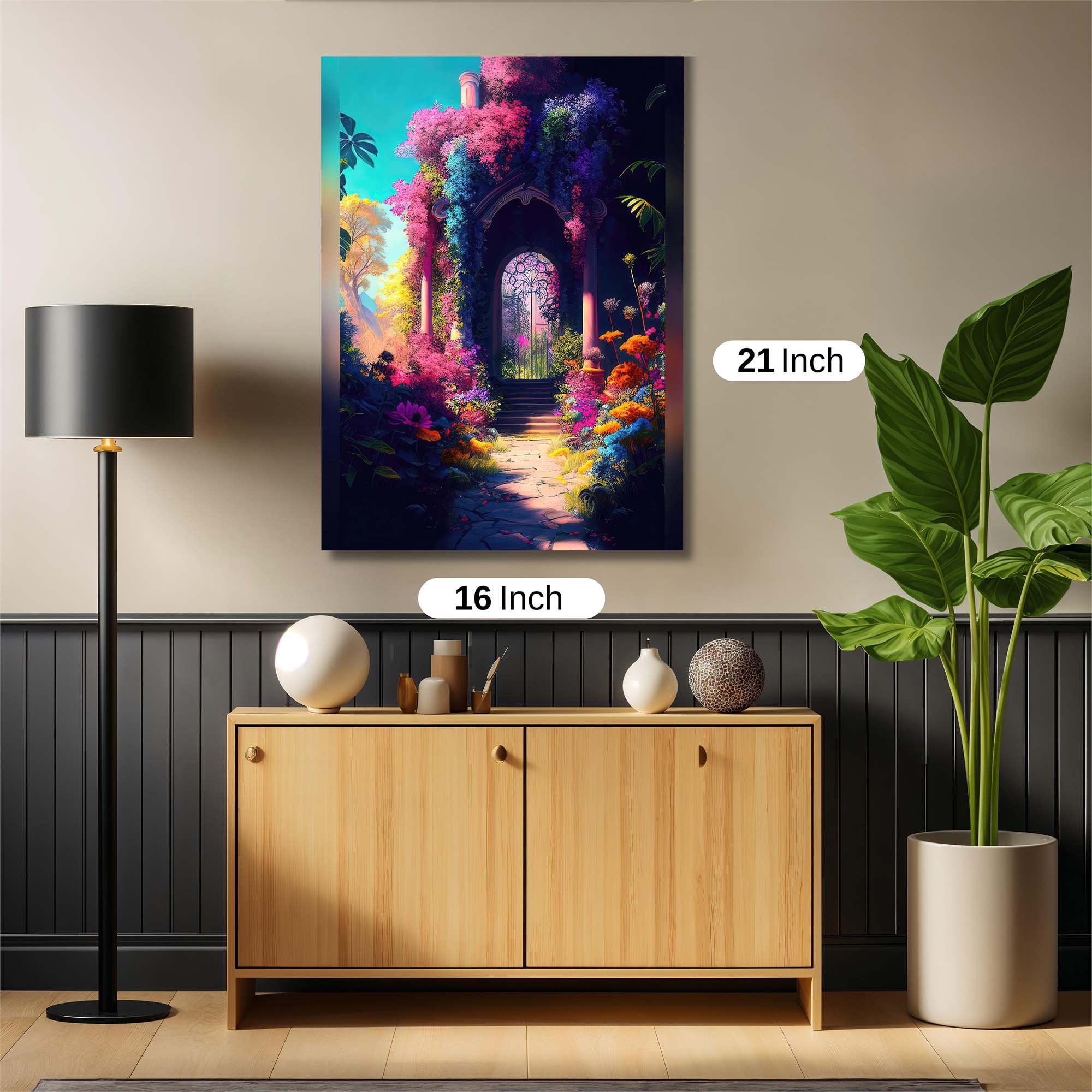 Floral Gateway Safe Wall Magnetic / M