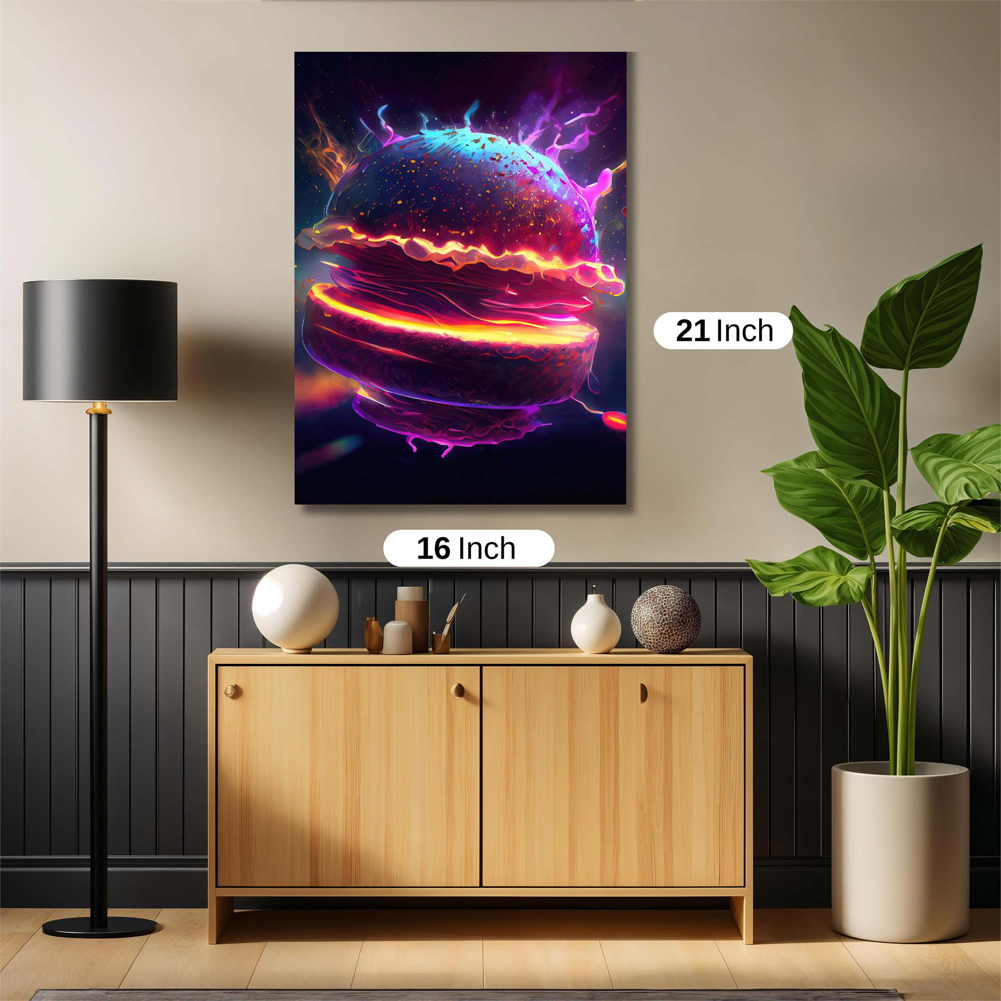 Cosmic Burger Safe Wall Magnetic / M