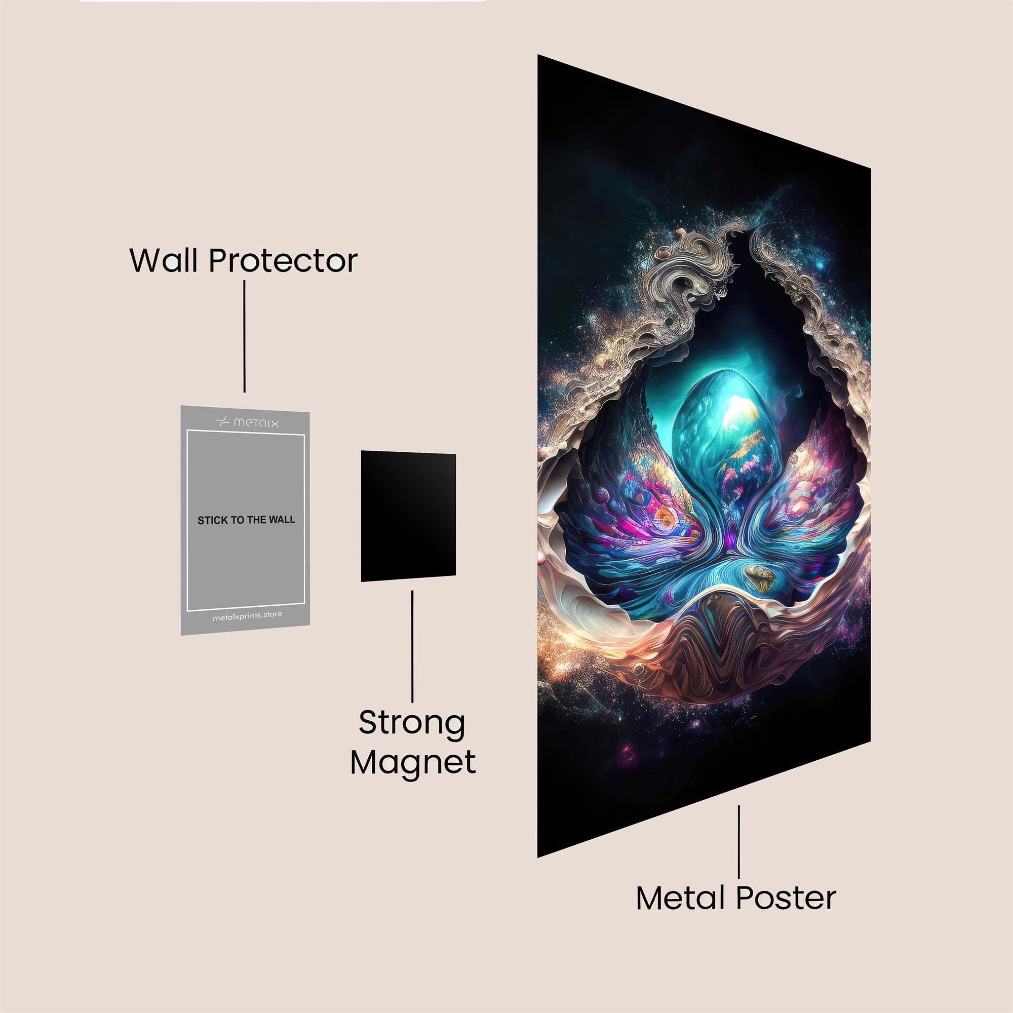 Cosmic Embrace Safe Wall Magnetic / M