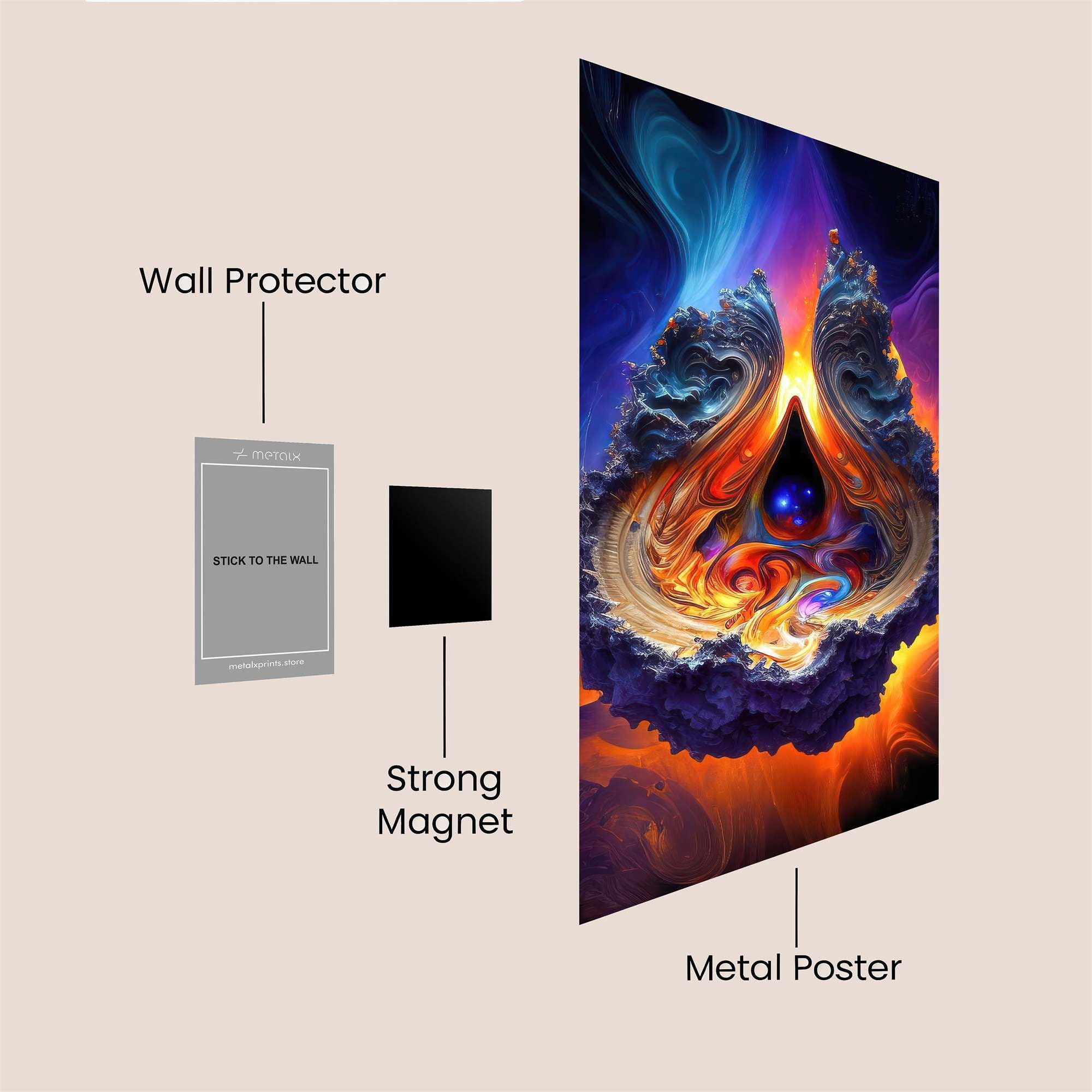 Cosmic Embrace Safe Wall Magnetic / M